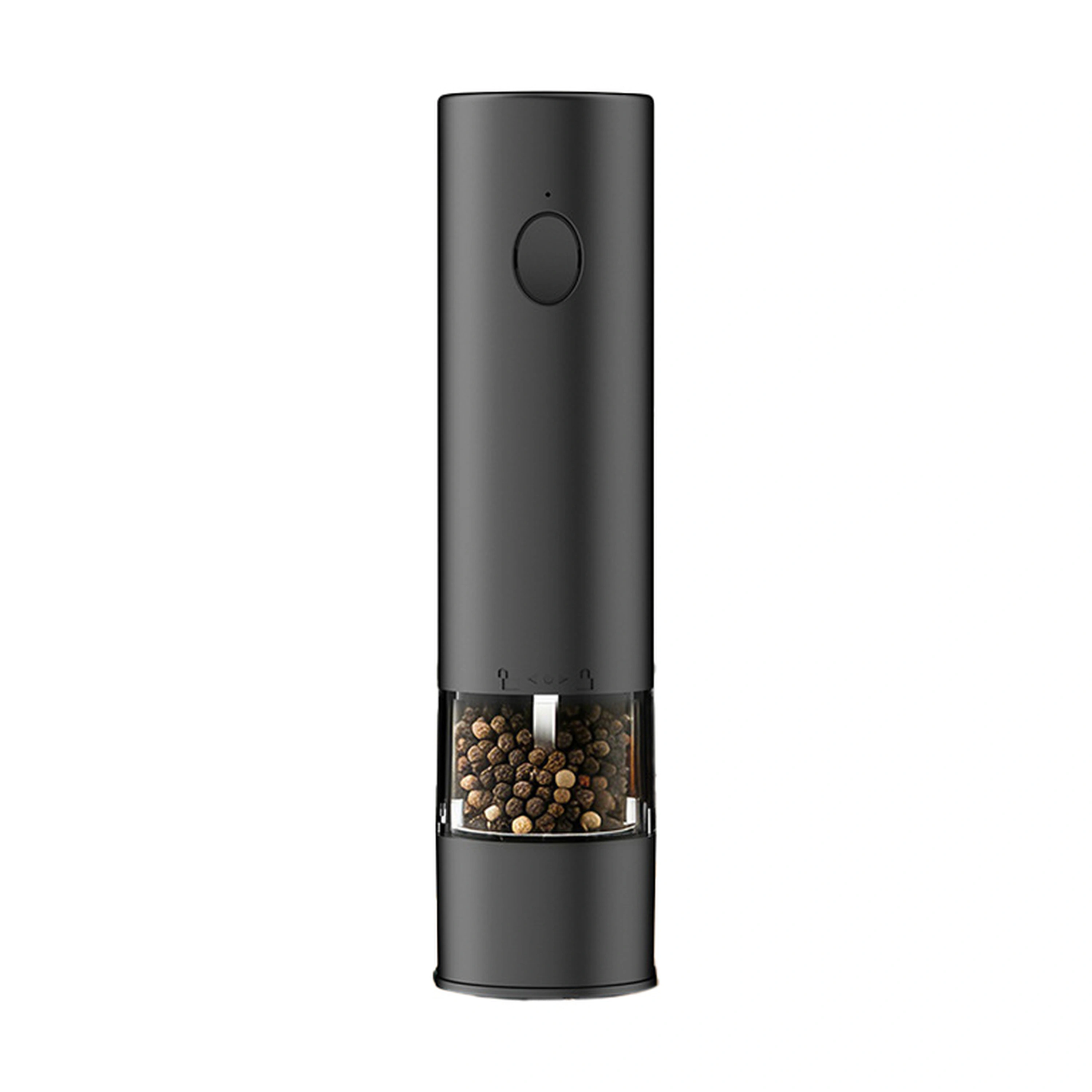 Molinillo de Pimienta USB de Doble Cabeza de ABS y PMMA Negro 6.6 x 14 x 18.8 cm