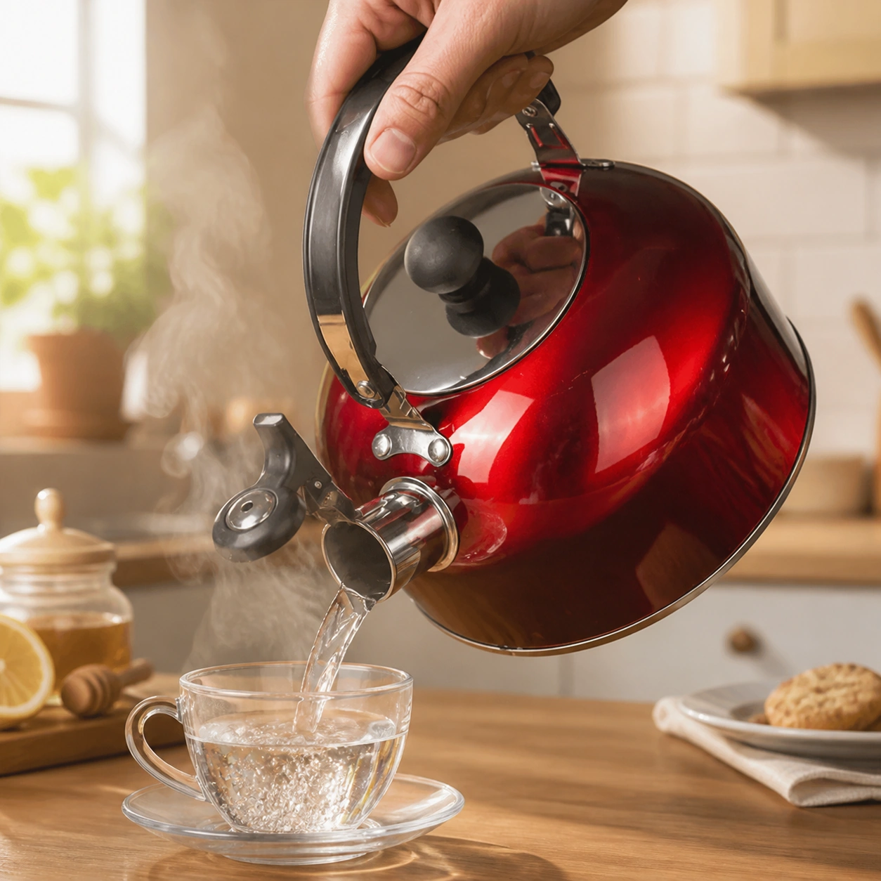 Tetera 3 litros acero inoxidable para hervir agua y preparar té en casa image 1