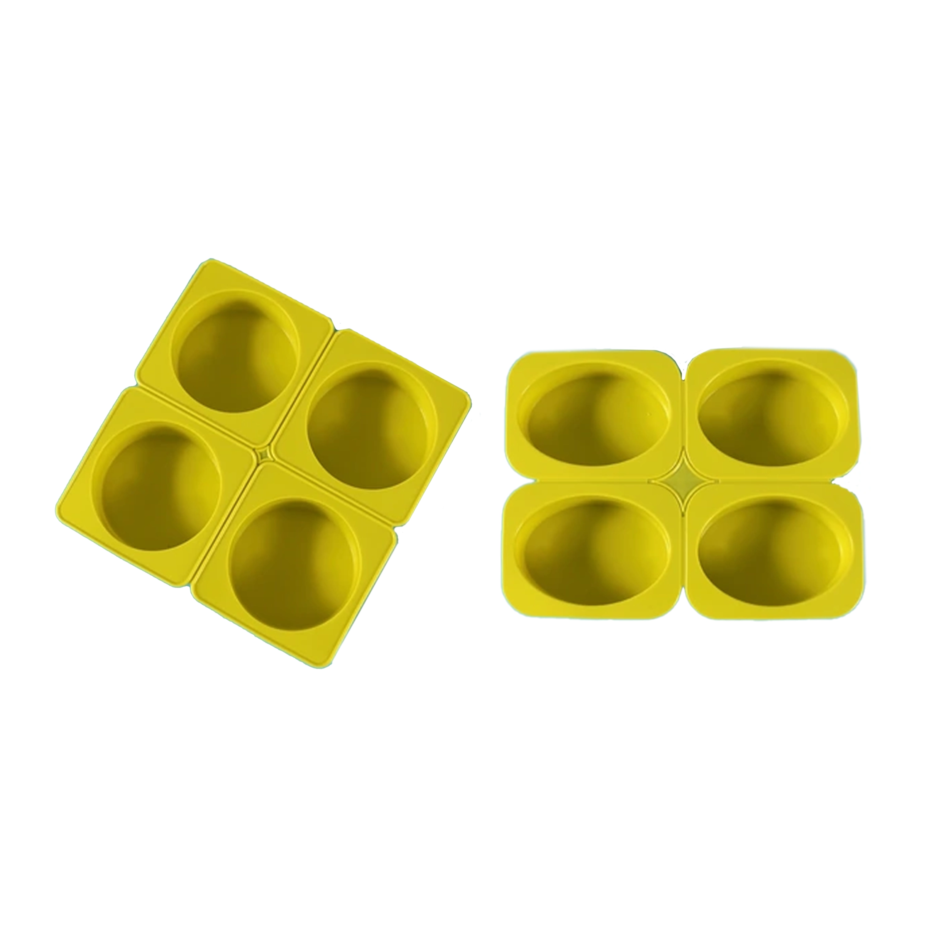 Molde de Vela 16.5*16.5cm de Silicona Amarillo