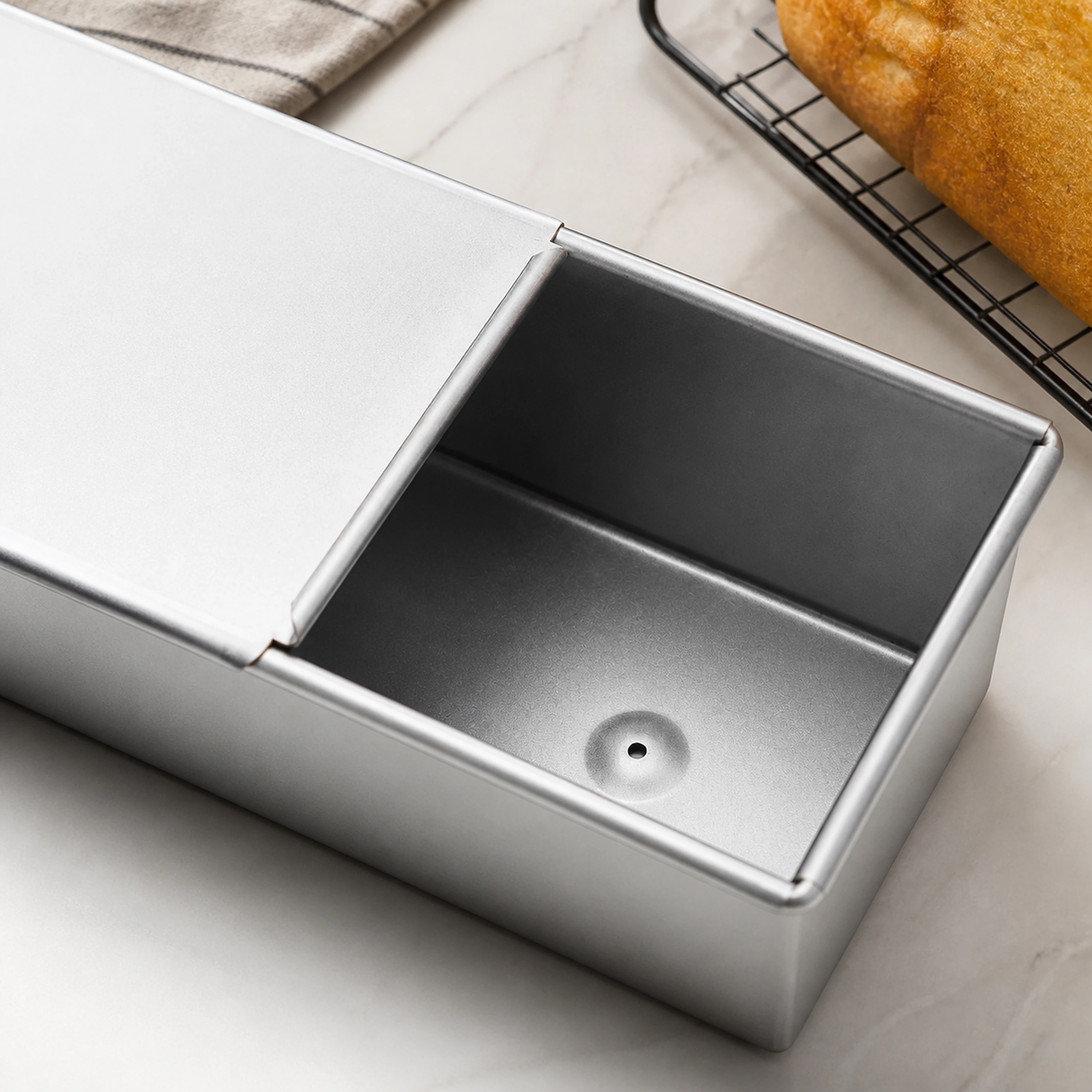Molde para Pan Tostado para Hornear de Aluminizado