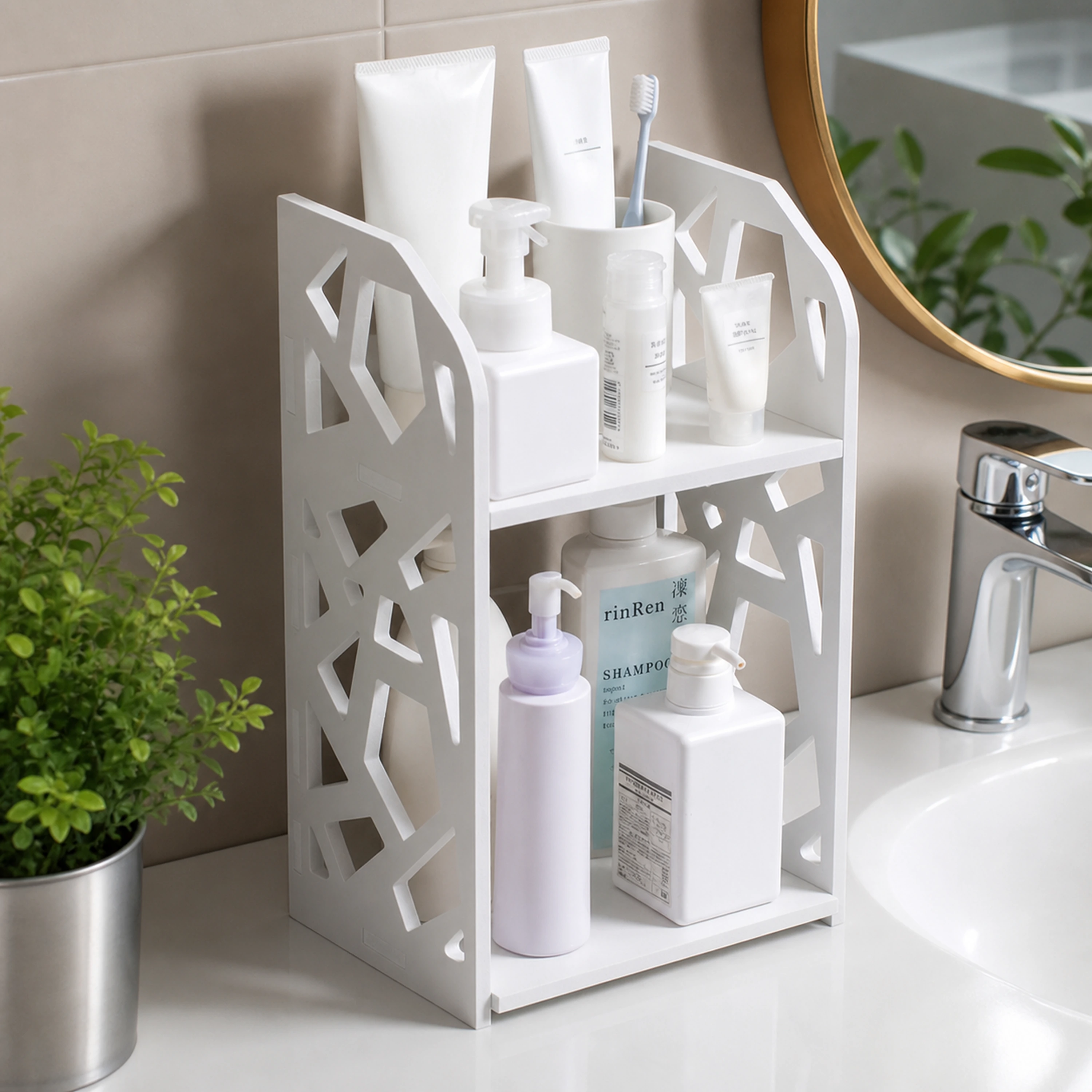 Estante de baño 24*17.5*39cm PVC image 1