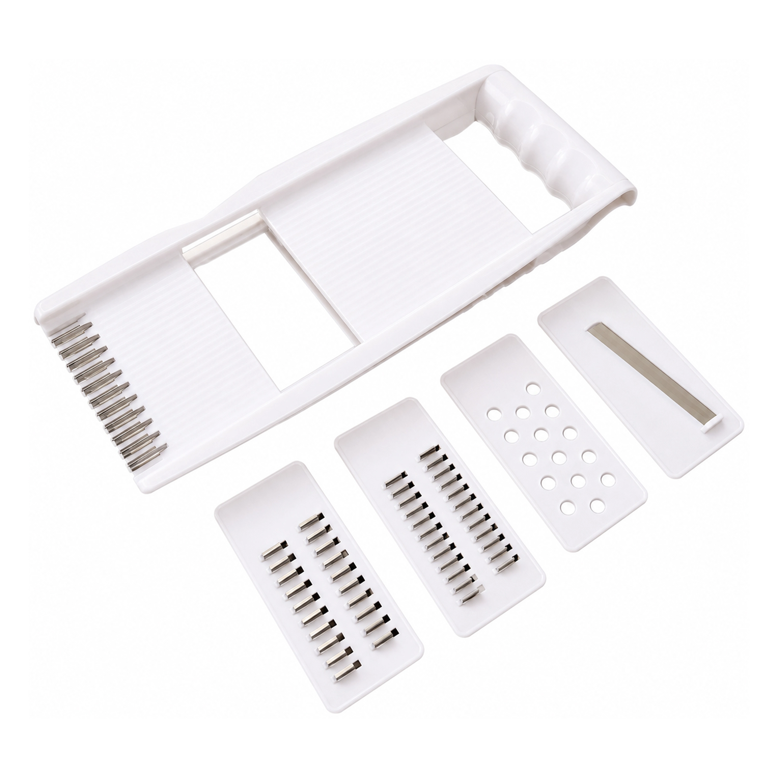 Cortador de Verduras para Preparar Alimentos de Metal y Plástico 25.5 x 10.5 cm