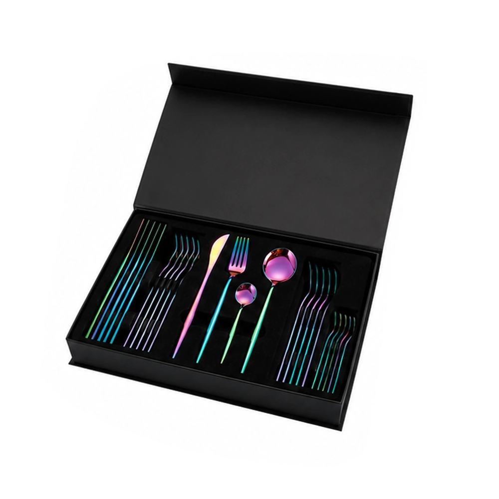 Cubiertos de Acero Inoxidable 24 Piezas en Caja de Regalo