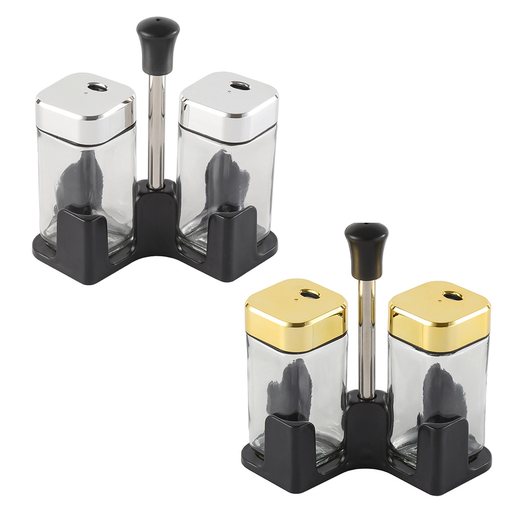 Acero inoxidable, plástico set de frascos para condimentos varios colores para condimentos de cocina