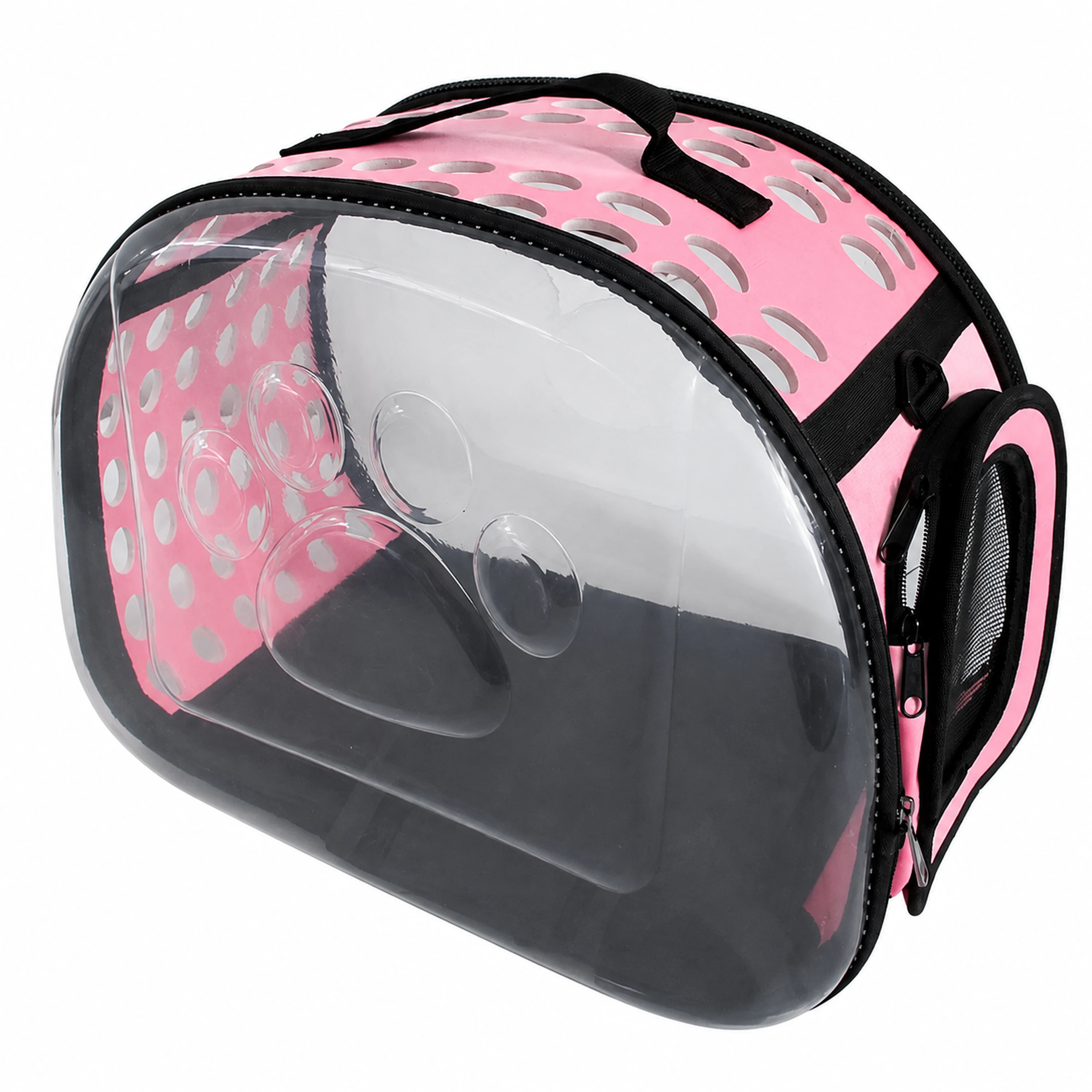 Bolso Transportador para Mascotas 42×28×33cm PVC Plegable Plegable Transparente