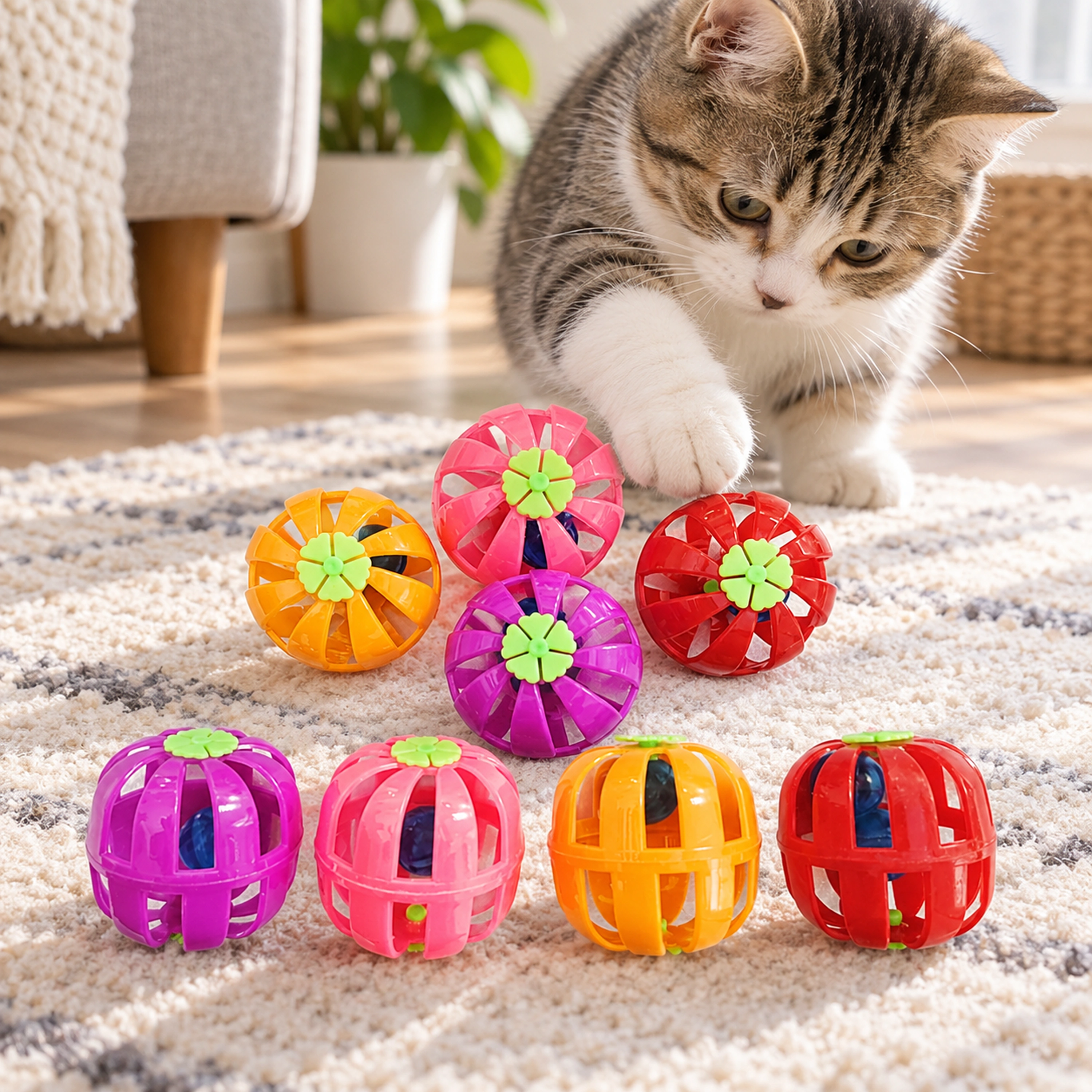 4cm Pelota para Mascotas Plástico