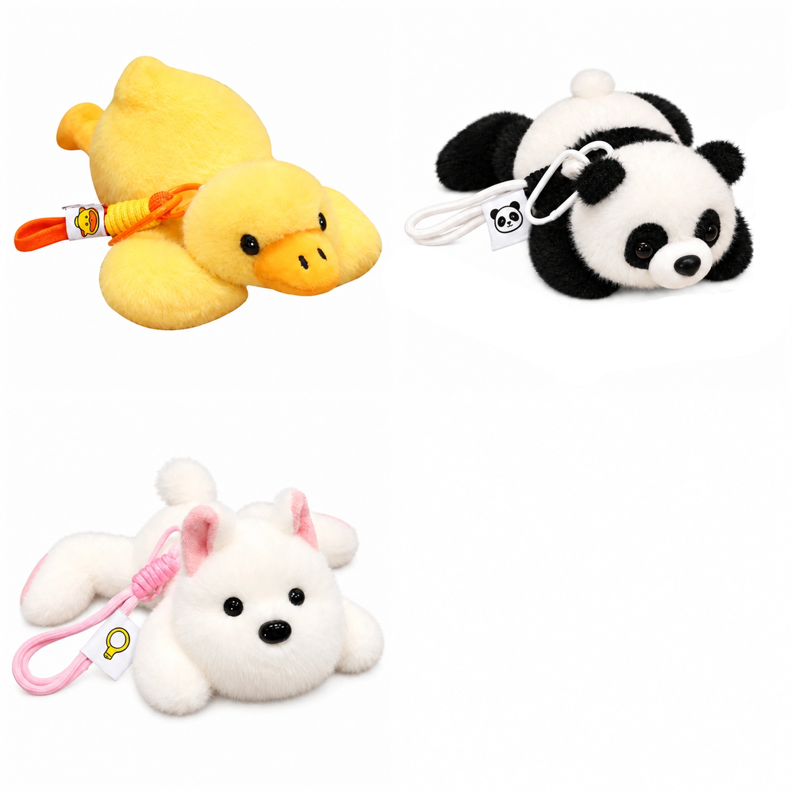 Llavero de Peluche Varias Medidas de Poliéster y Metal para Regalo