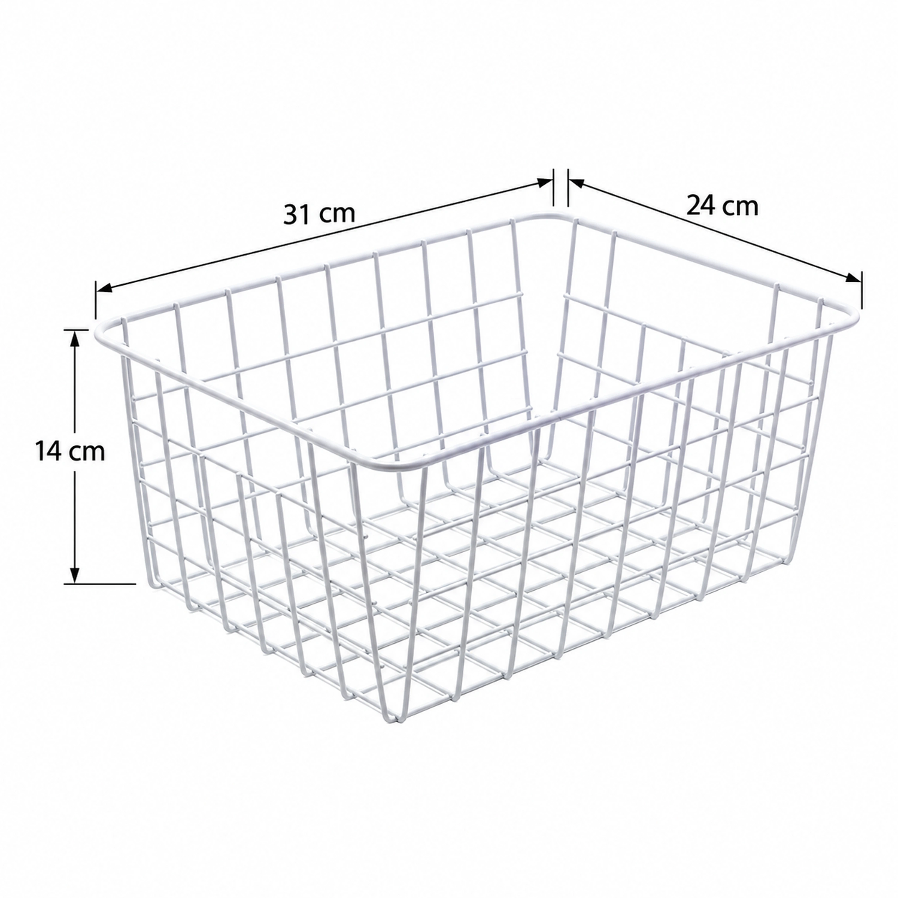 Cesta de Hierro 36 × 17 × 28 CM de Hierro para Armario image 2