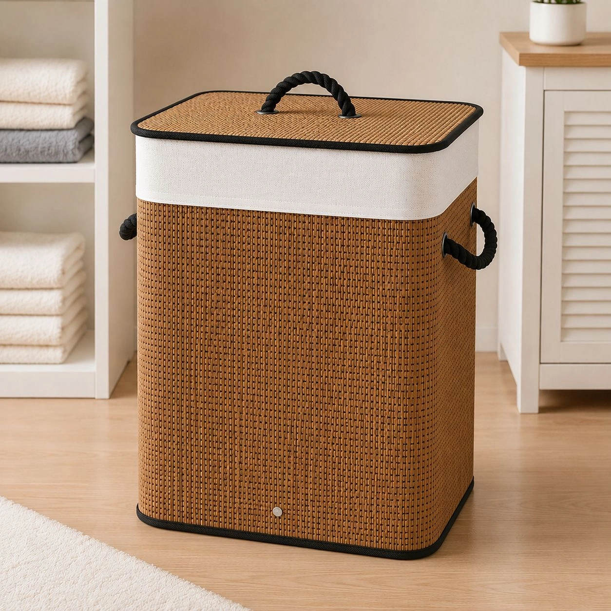 Caja de Almacenamiento para Ropa 40 × 30 × 50 cm de Poliéster para Ropa
