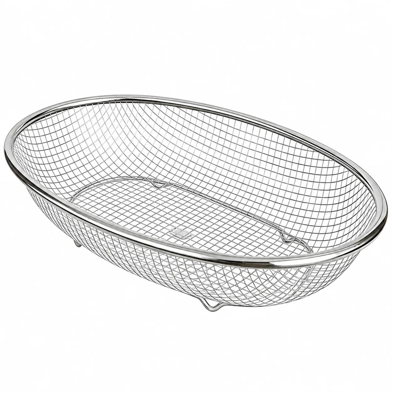 Cesta Escurridora de Acero Inoxidable 24.8×16×5.2 cm para Cocina