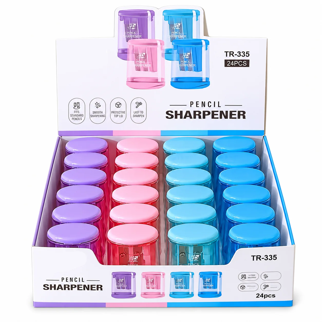 4.9*4.5cm para Escuela Sacapuntas PP Surtido