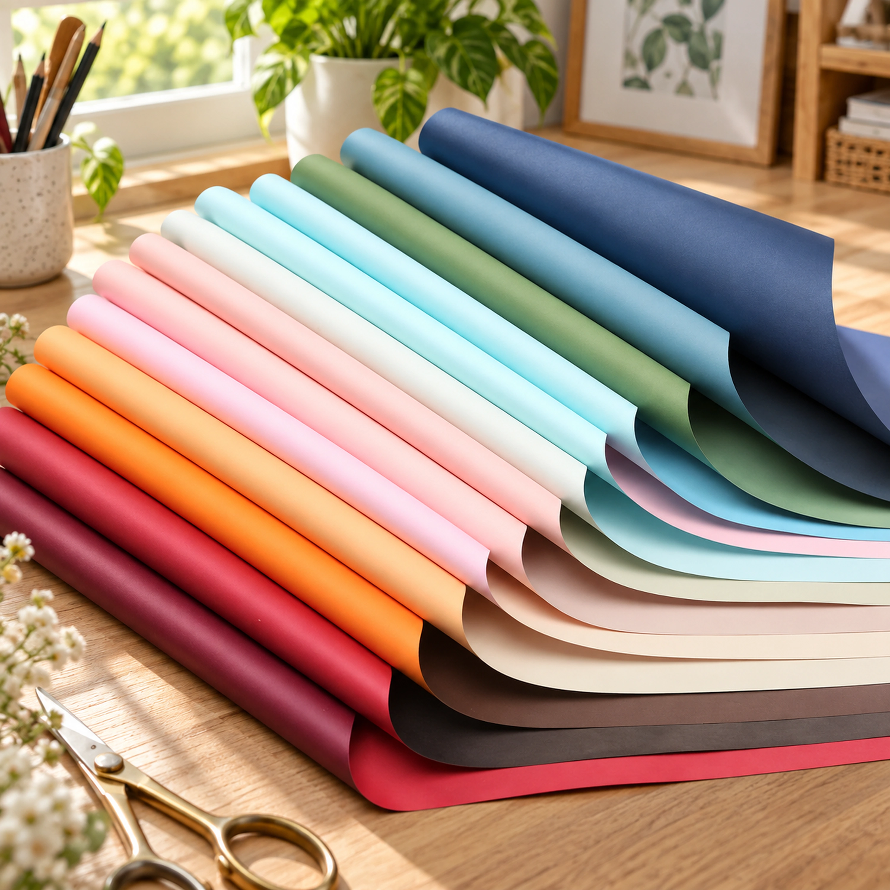 Papel de Color Plástico Surtido 58*58cm