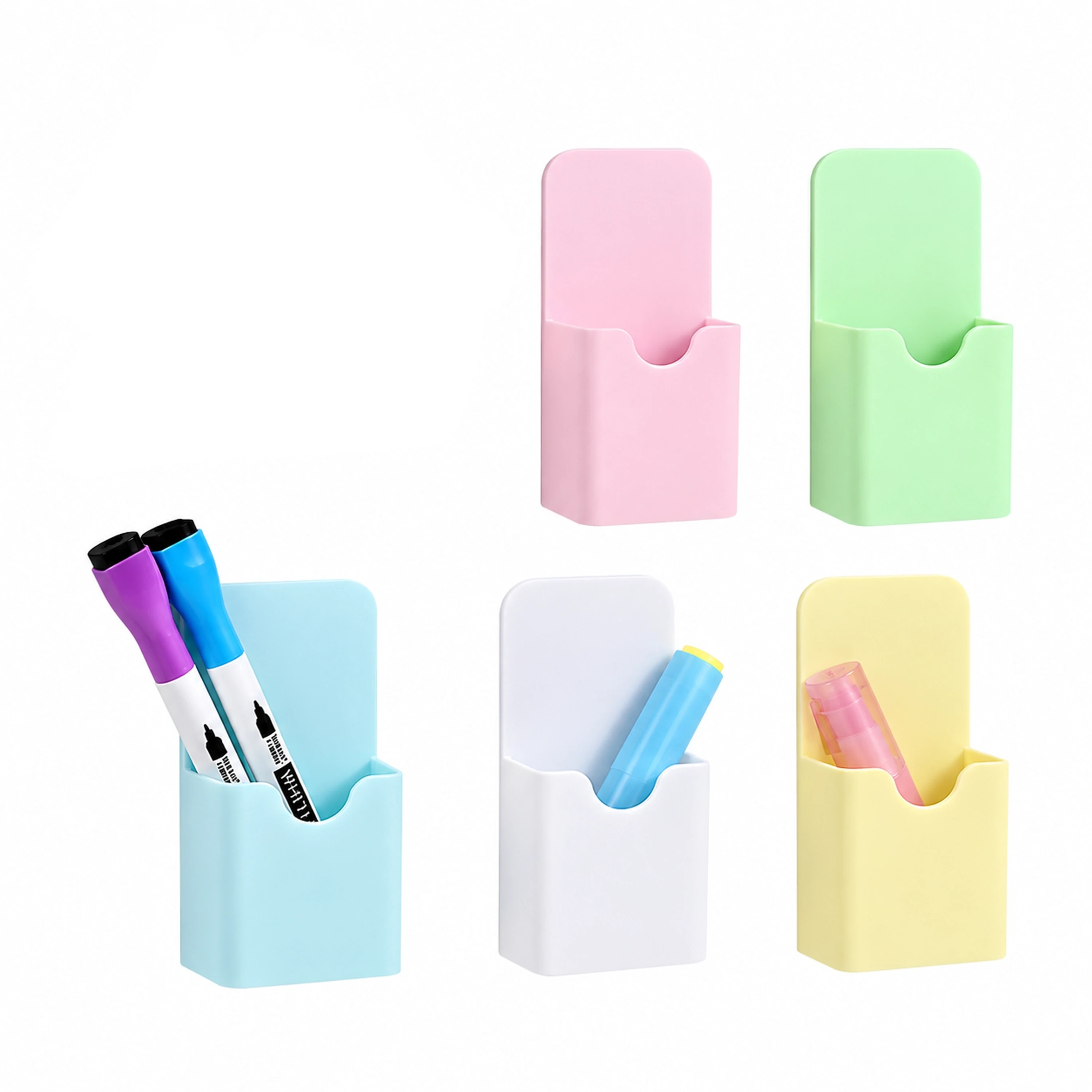 Portaplumas Magnético Colores Surtidos de Plástico para Guardar Bolígrafos