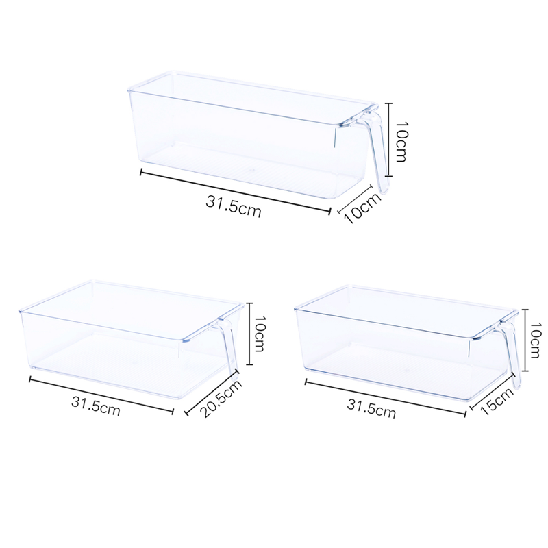Caja de Almacenamiento de Ancho Variable Multitamaño PET Transparente image 2