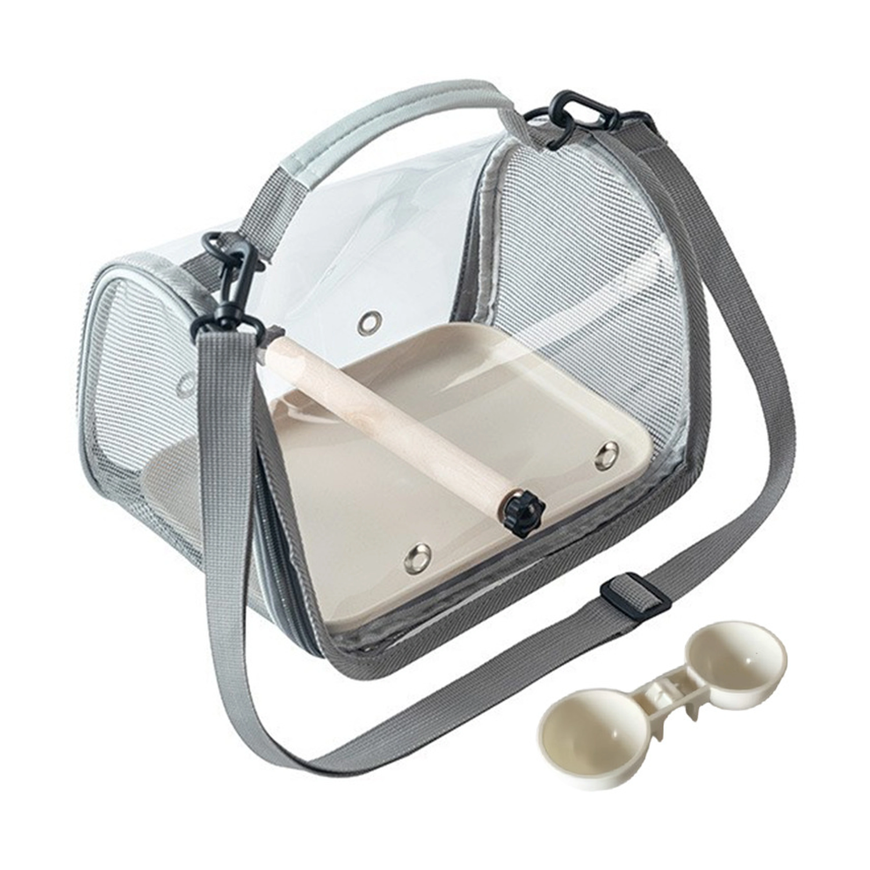 Bolsa de Transporte para Loros 25 × 19 × 18 CM de Plástico para Aves image 2