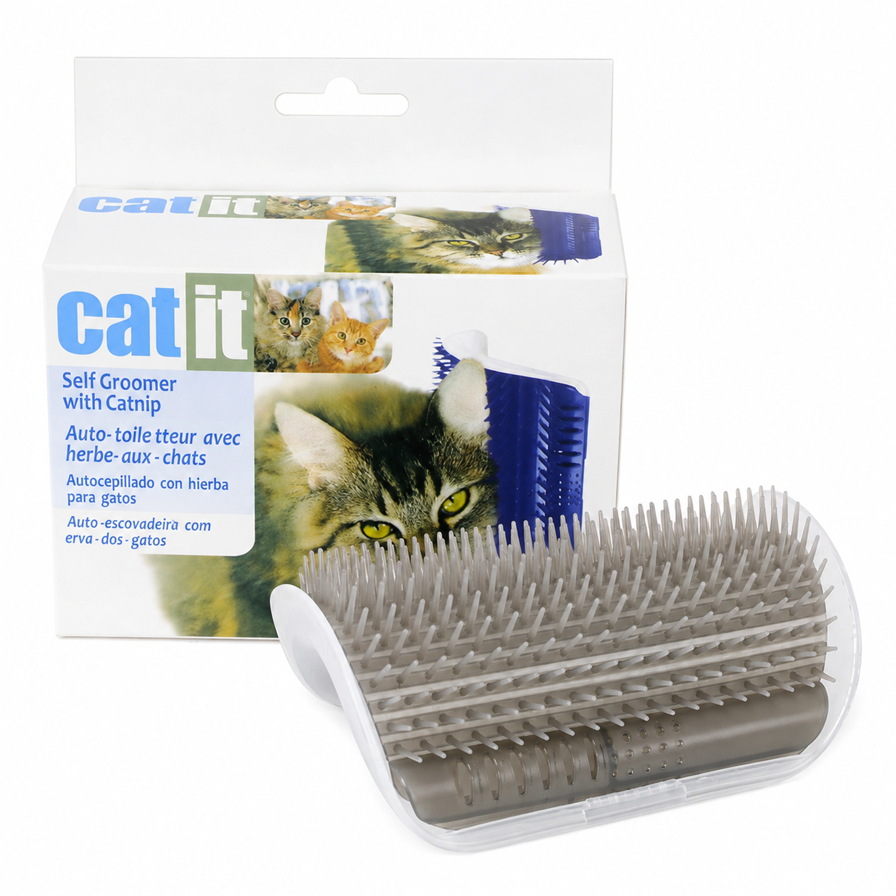 Removedor de Pelos 13×8.5cm Plástico Gris