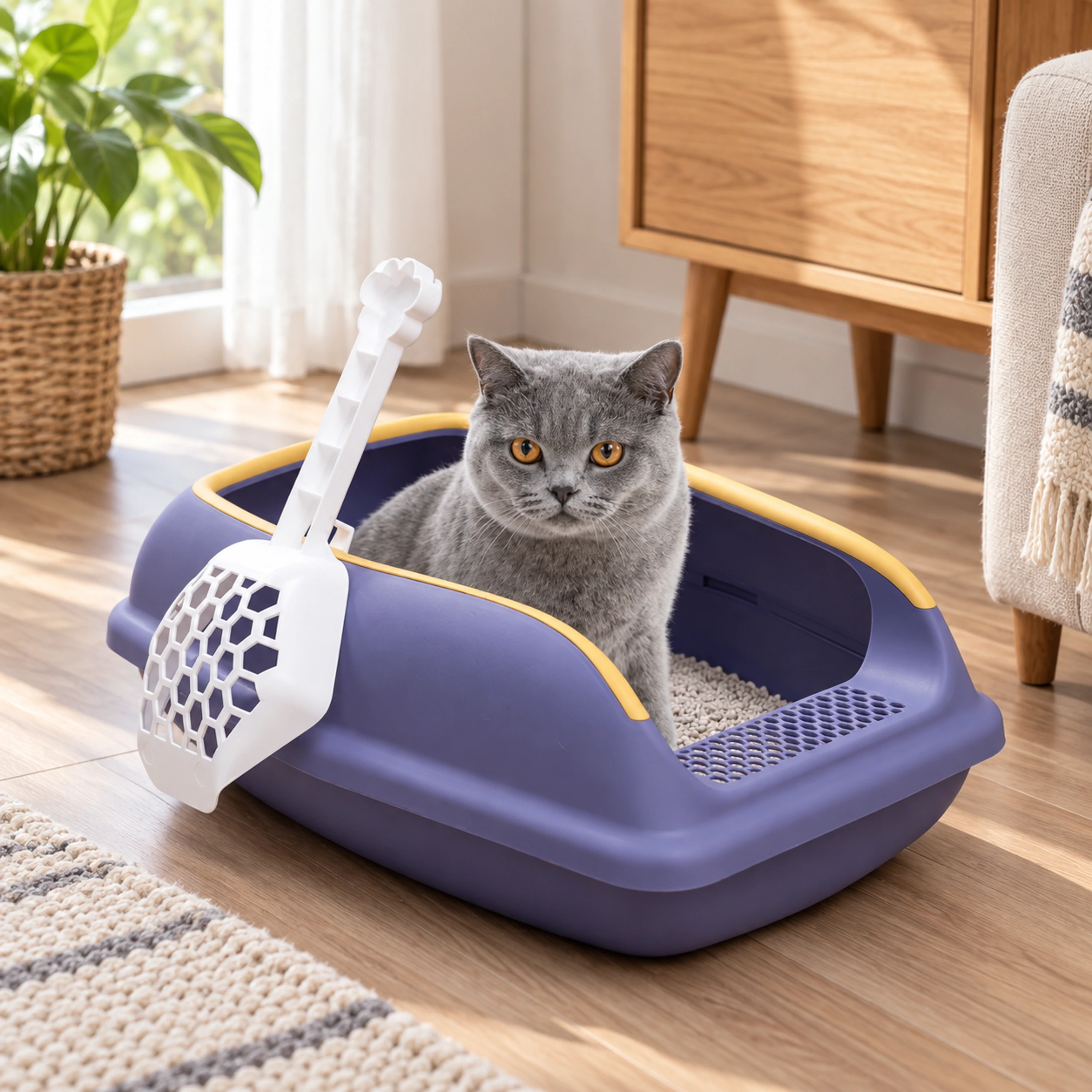 Caja de arena para gatos de PP varias medidas multicolor