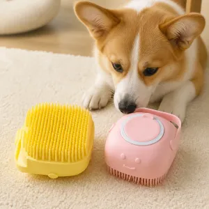 Cepillo de Baño para Mascotas 8.5×7.9×5.5cm Silicona