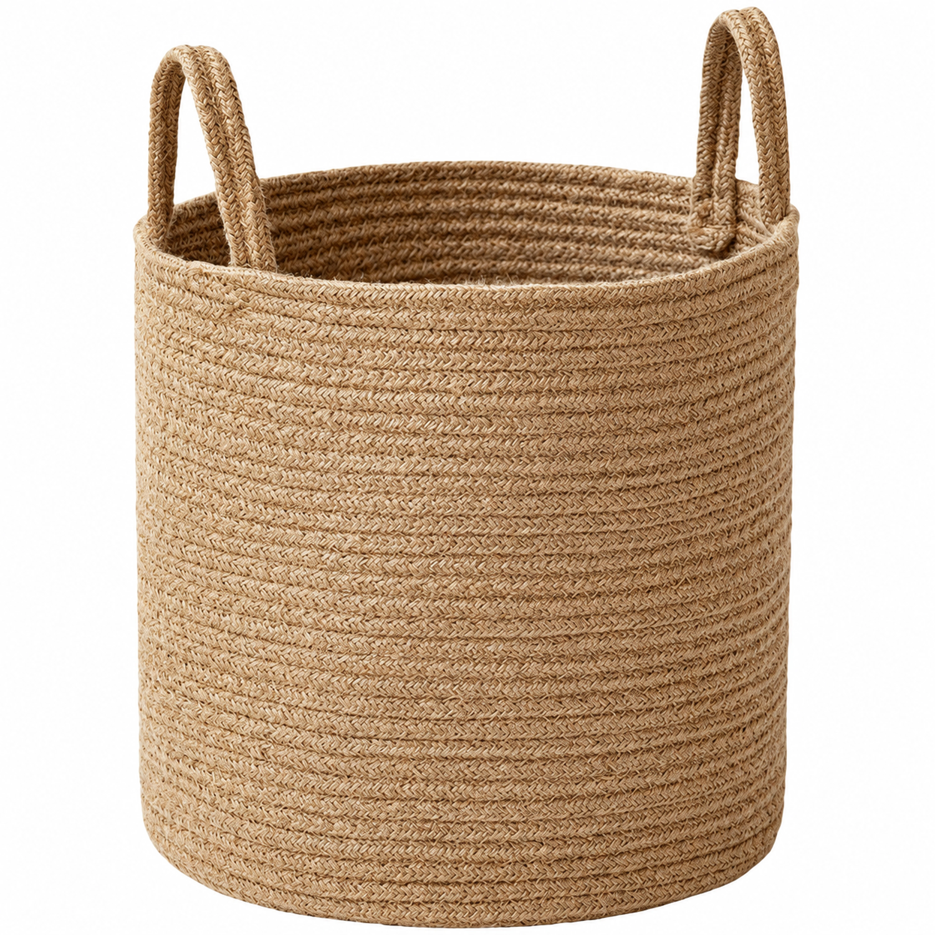 Cesta de Yute 25 × 20 CM de Algodón para Organizar el Hogar