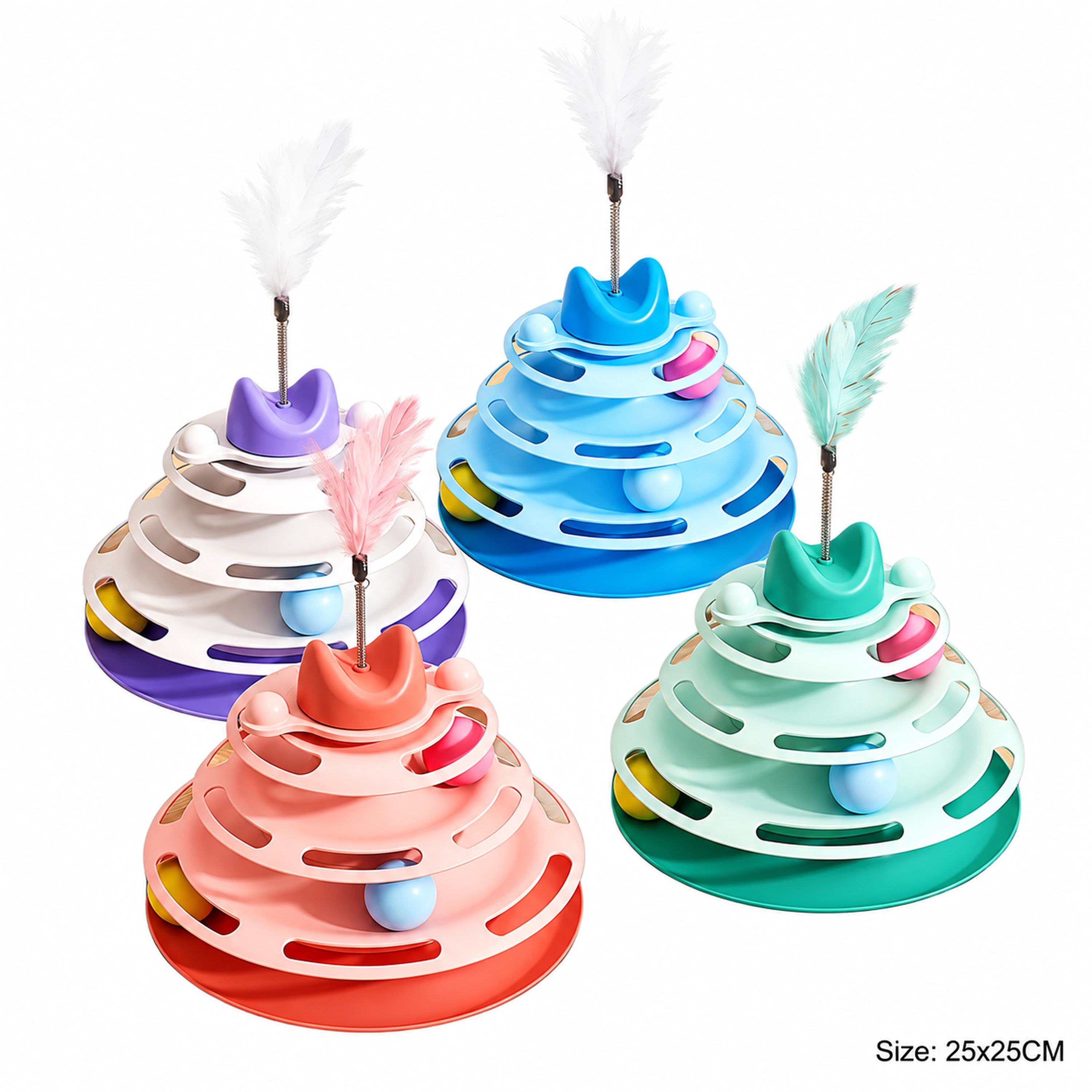 25*25cm Juguete para Mascotas Plástico Surtido