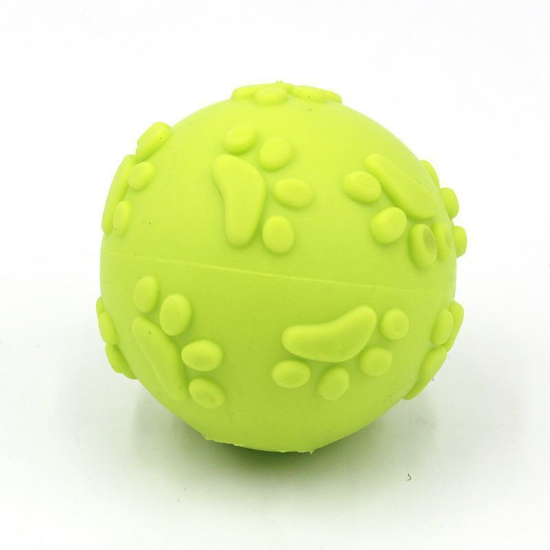 6*6cm para Perro para Limpieza Dental Juguete TPR Amarillo image 2
