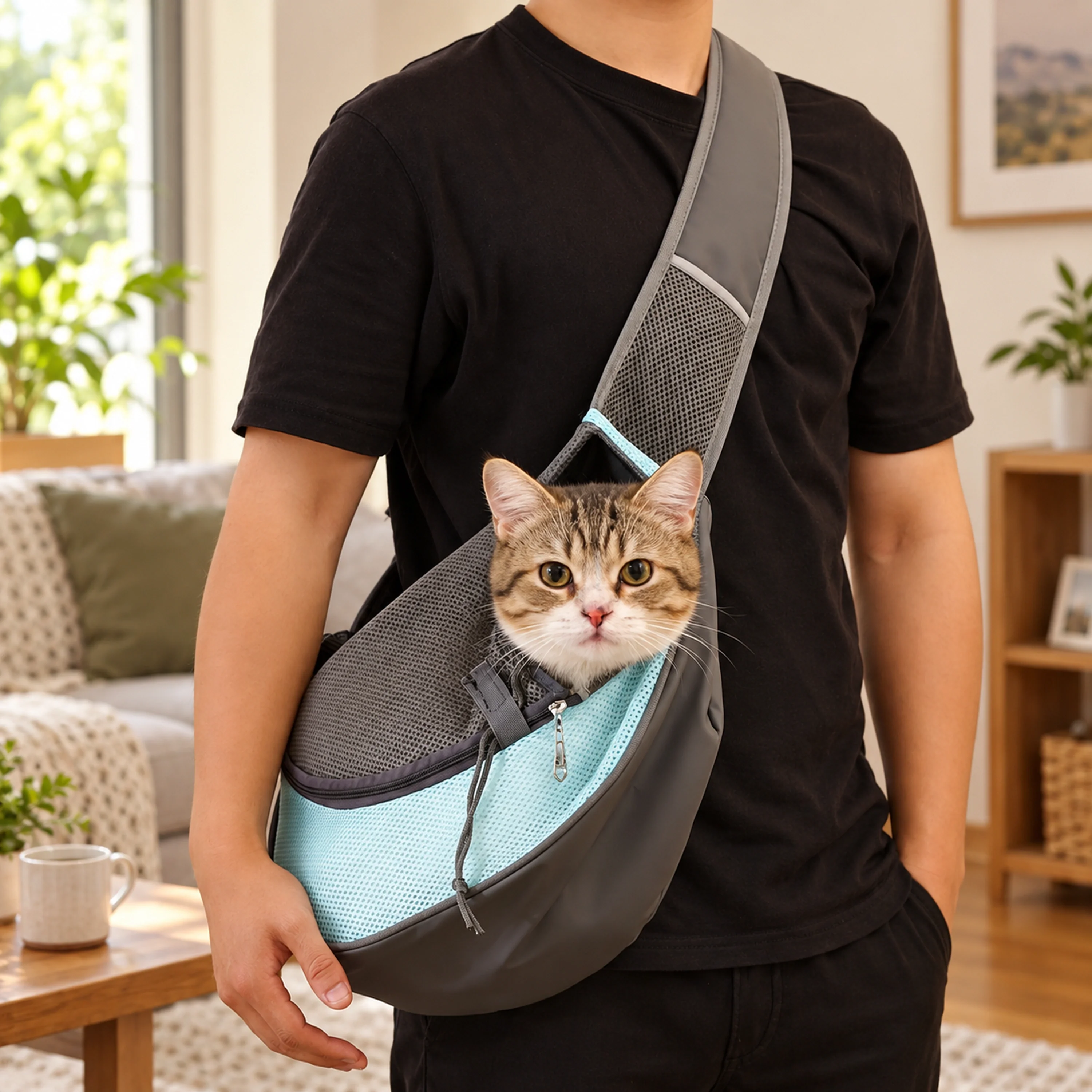 35*20cm Mochila para Mascotas Poliéster Surtido