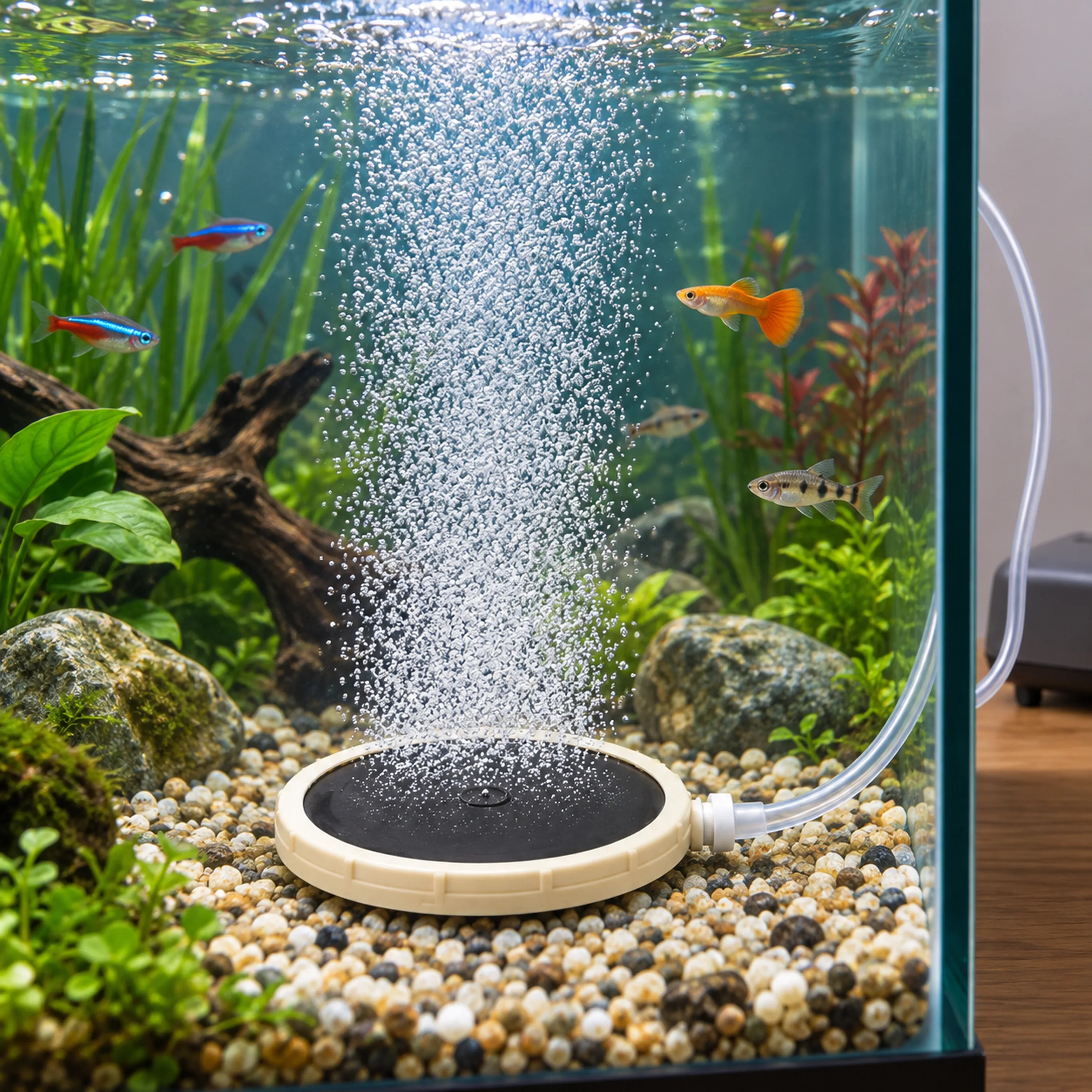 Difusor de Burbujas Microperforado Ø215 mm de Plástico para Tratamiento de Aguas