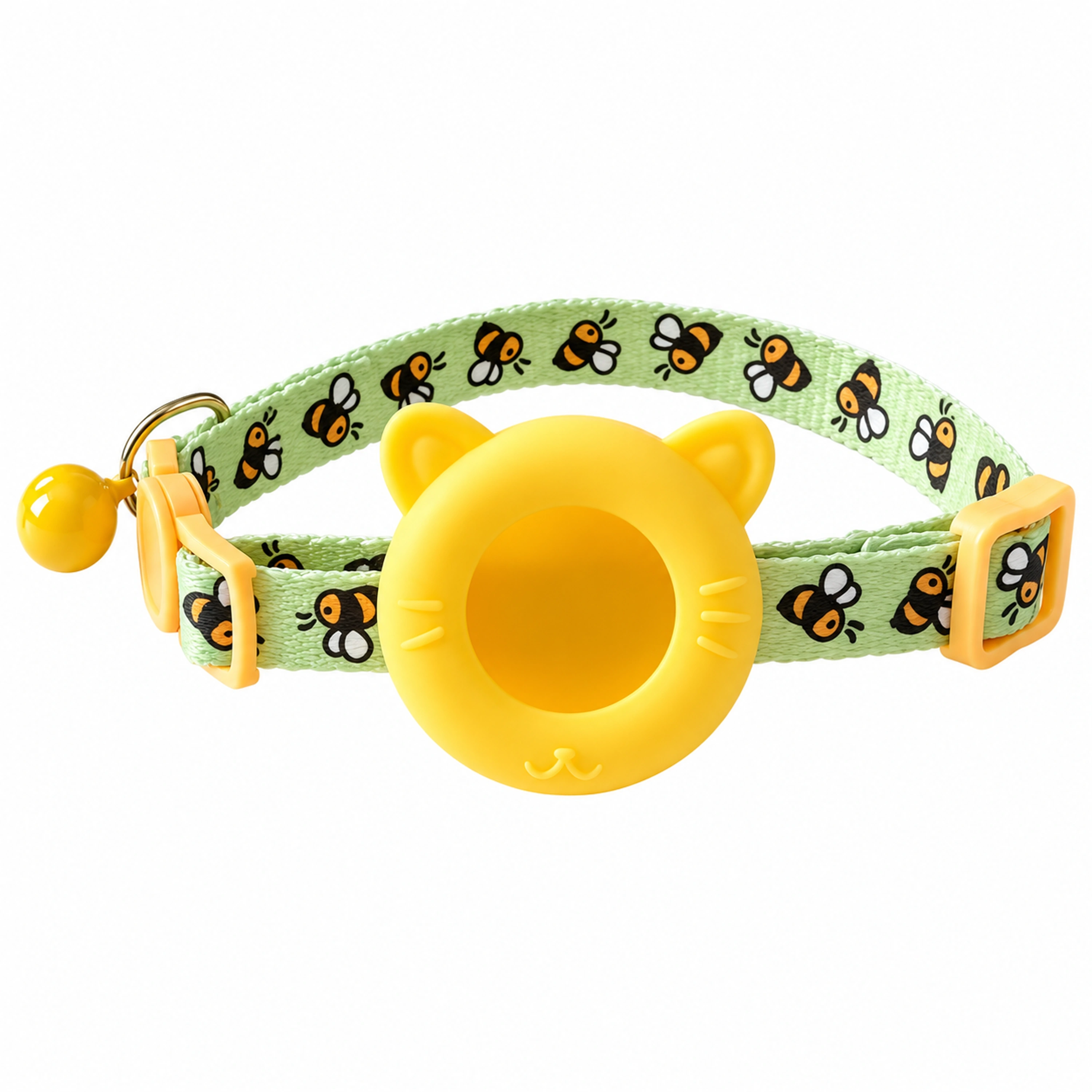 Collar con AirTag para gatos 25x1x2cm de poliéster y plástico antipérdida