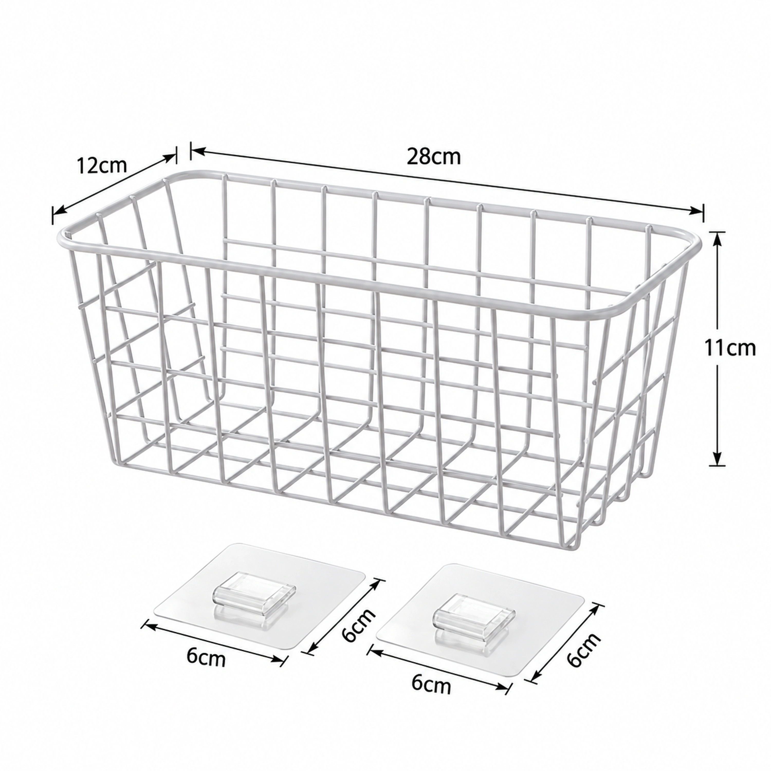 Cesta Colgante de Hierro para Cocina, 29 × 12 × 12 cm image 4