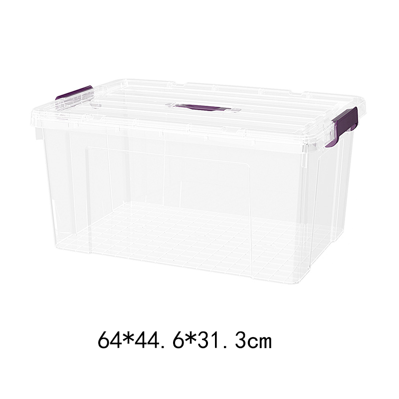 Caja de Almacenamiento Multitamaño PP con Tapa Transparente