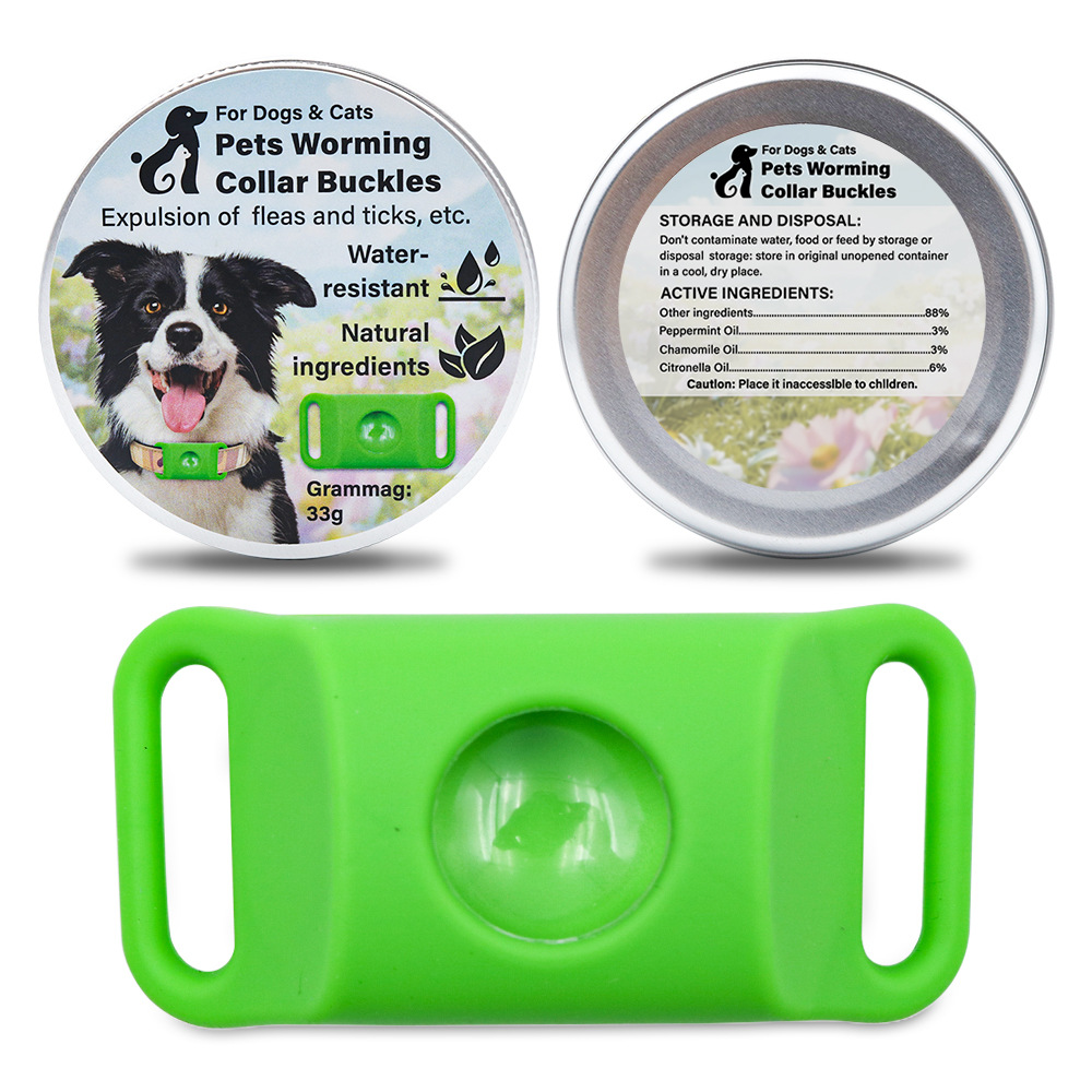 6.7*3.4cm para Perro Anti-insectos Collar Antipulgas Plástico