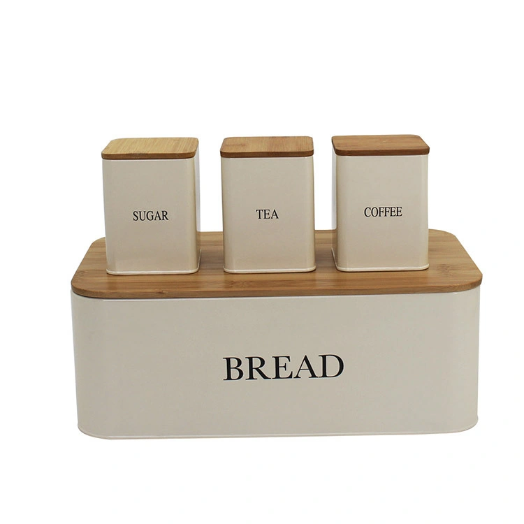 Caja Organizadora 3 Piezas de Hierro y Bambú para Objetos Varios