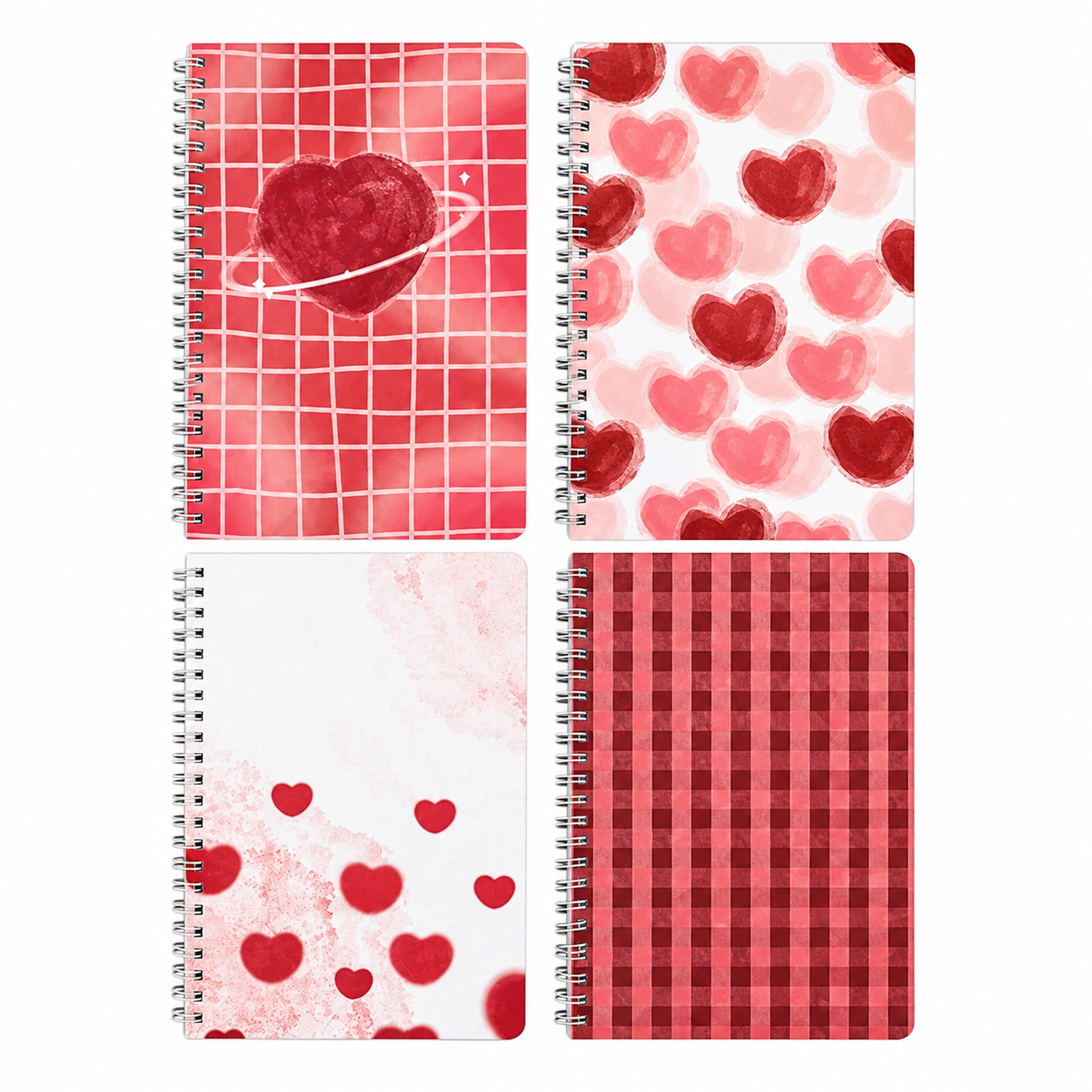 Cuaderno de Dibujos Animados 80 Hojas de Plástico para Oficina y Estudio