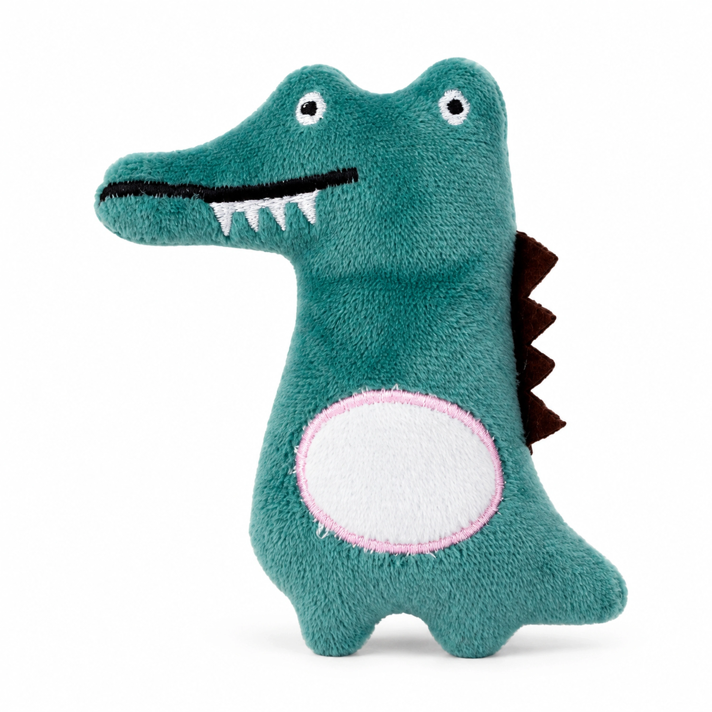 Juguete de peluche de dinosaurio para mascotas 9x10cm de felpa cristal image 1