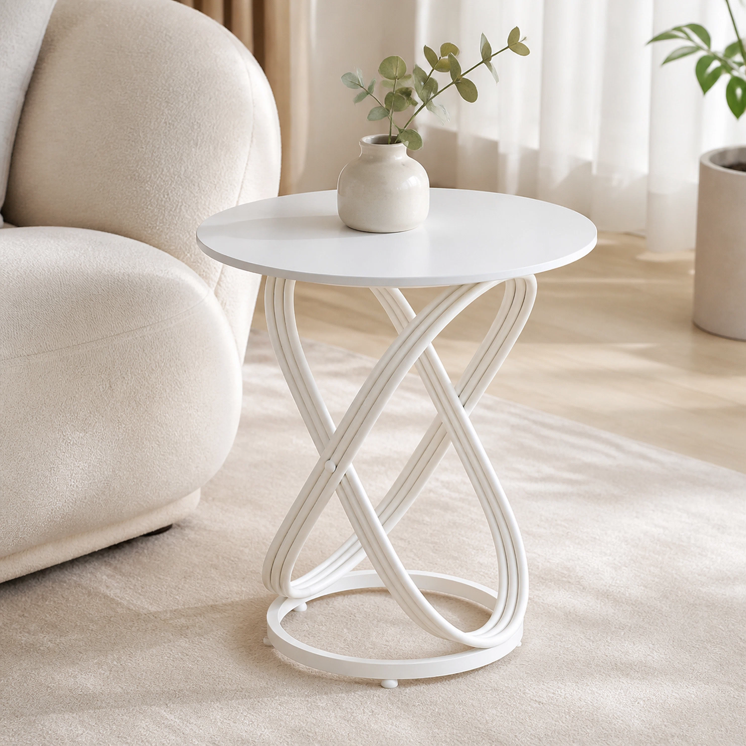Mesa Auxiliar 40*40*50cm de Tablero de Densidad/MDF+Hierro Surtido image 1