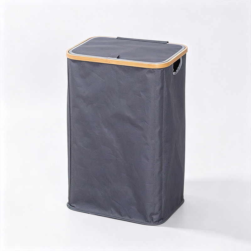 Canasta de Almacenamiento 60×40×30cm Fibra Sintética Gris image 2
