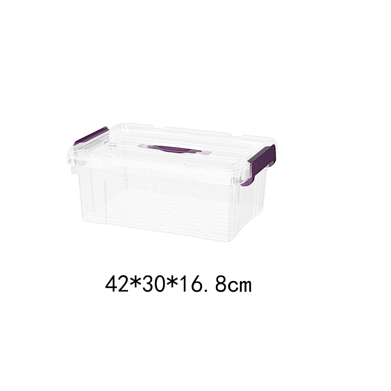 Caja de Almacenamiento Multitamaño PP con Tapa Transparente