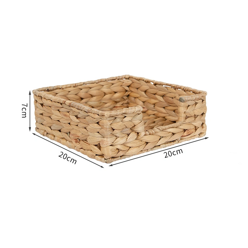 Canasta Organizadora 18 × 18 × 7 cm de Paja para Objetos Varios image 2