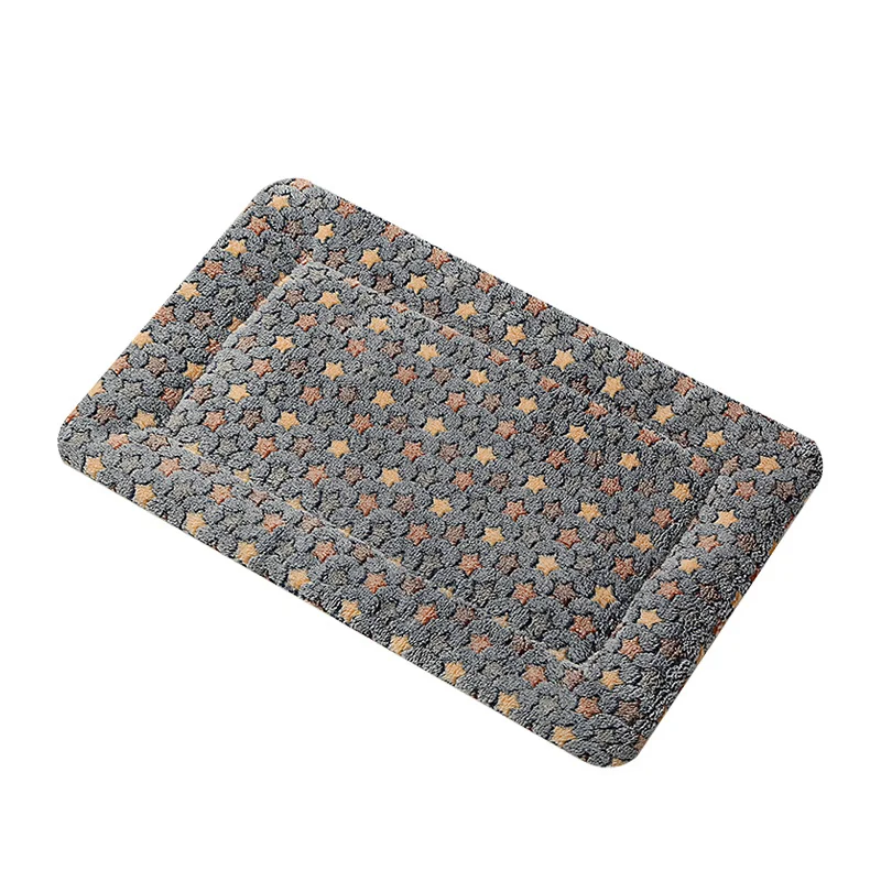 Colchoneta para Mascotas 48×34cm Poliéster Gris Estrellas