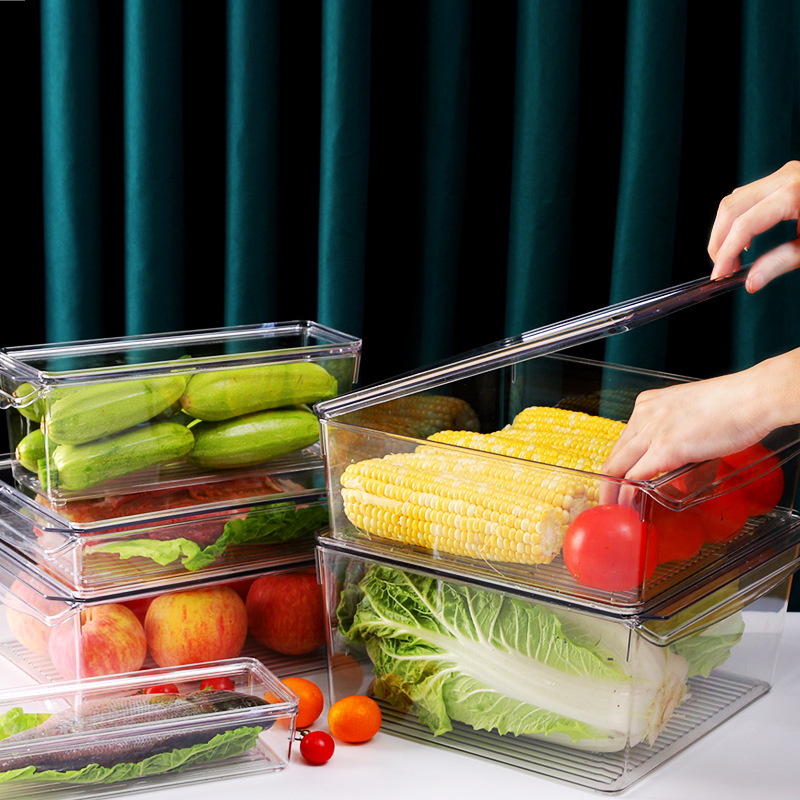 Caja de Almacenamiento Multitamaño PET Transparente