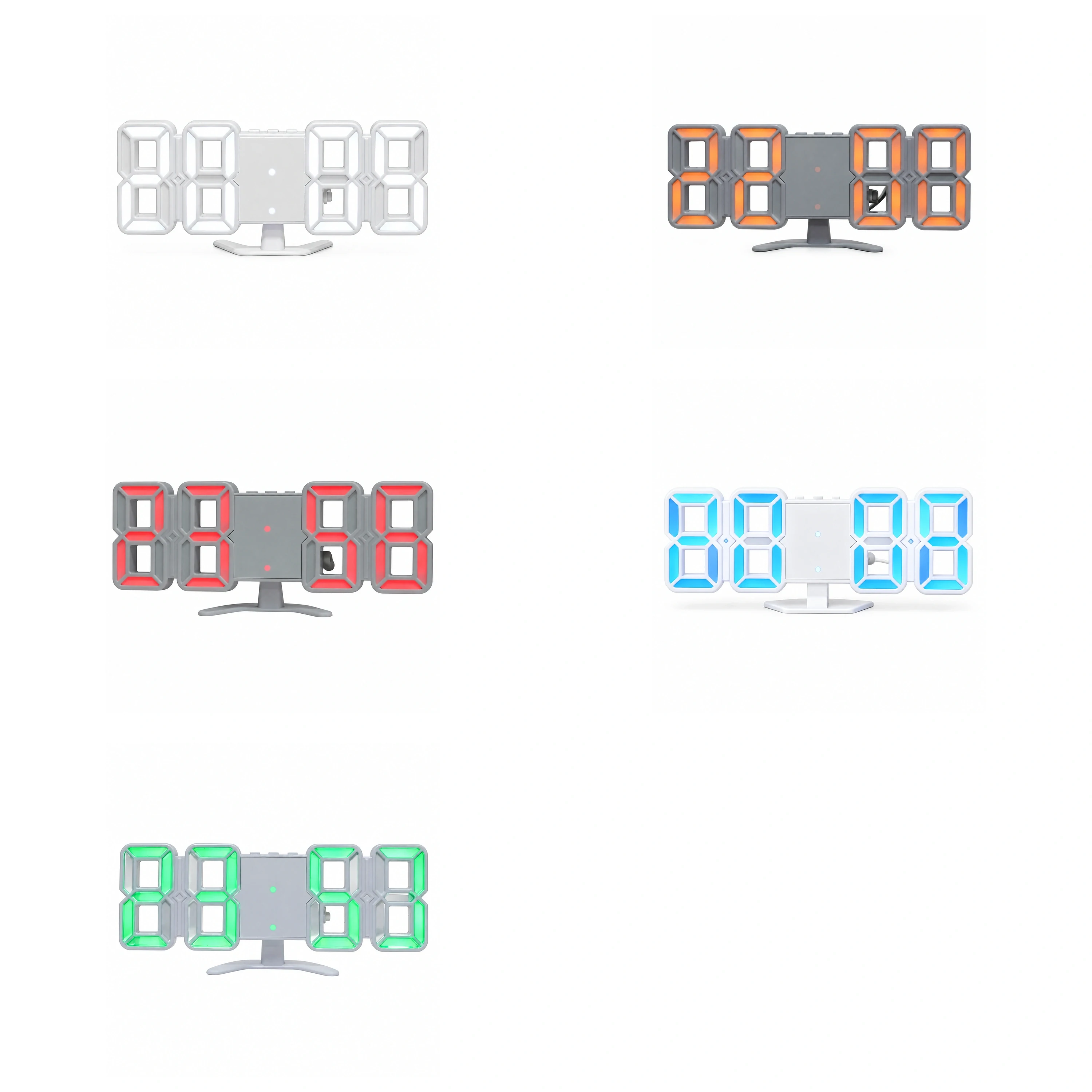 Reloj Digital LED de Plástico para Hogar