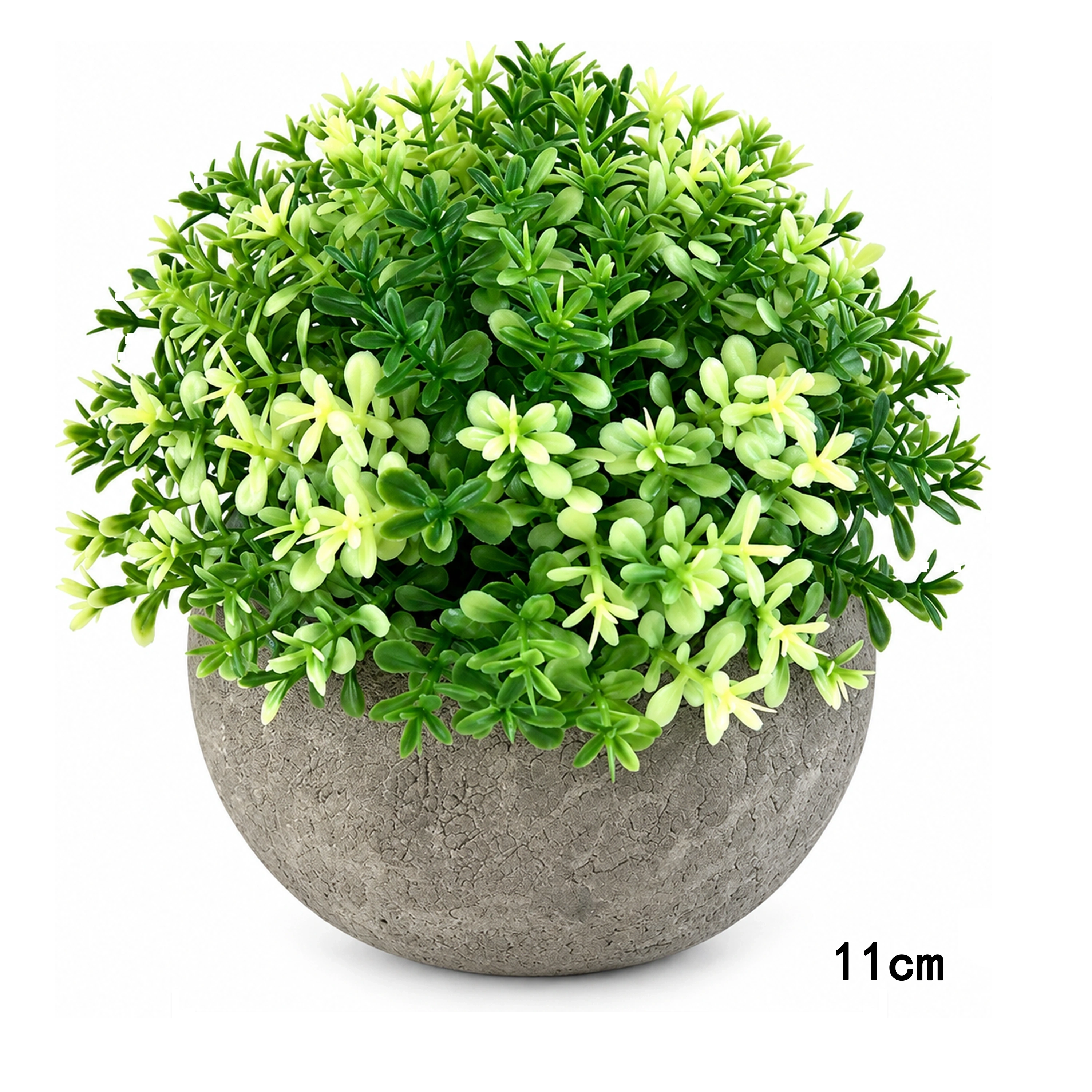 Planta Artificial Plástico Blanco 12/11cm image 5