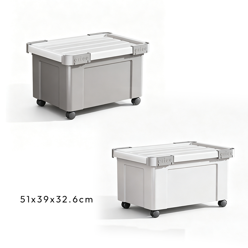 Caja de Almacenamiento Multitamaño PP con Ruedas Reforzado Surtido