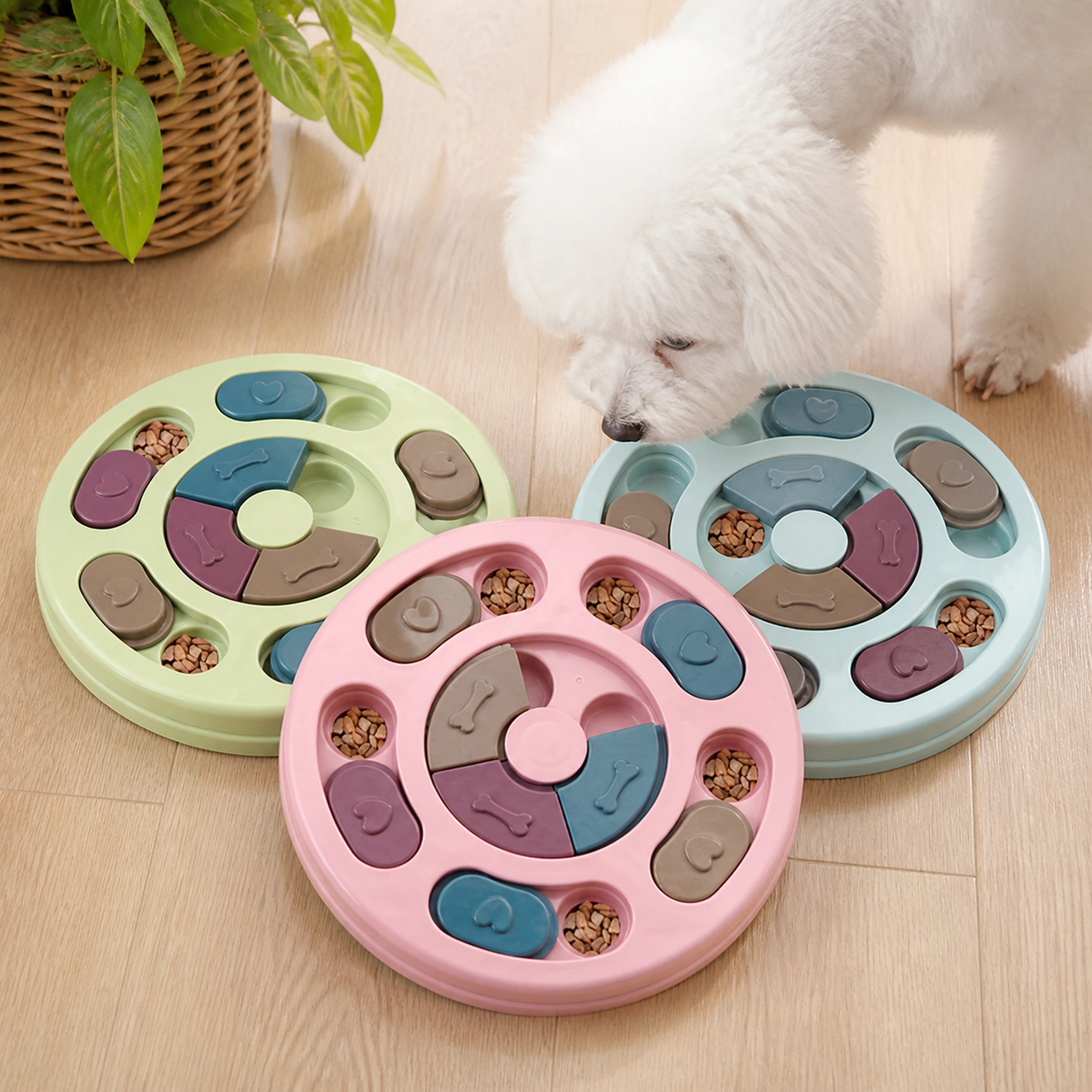 Tazón Interactivo para Perros 24.2cm Plástico Antideslizante