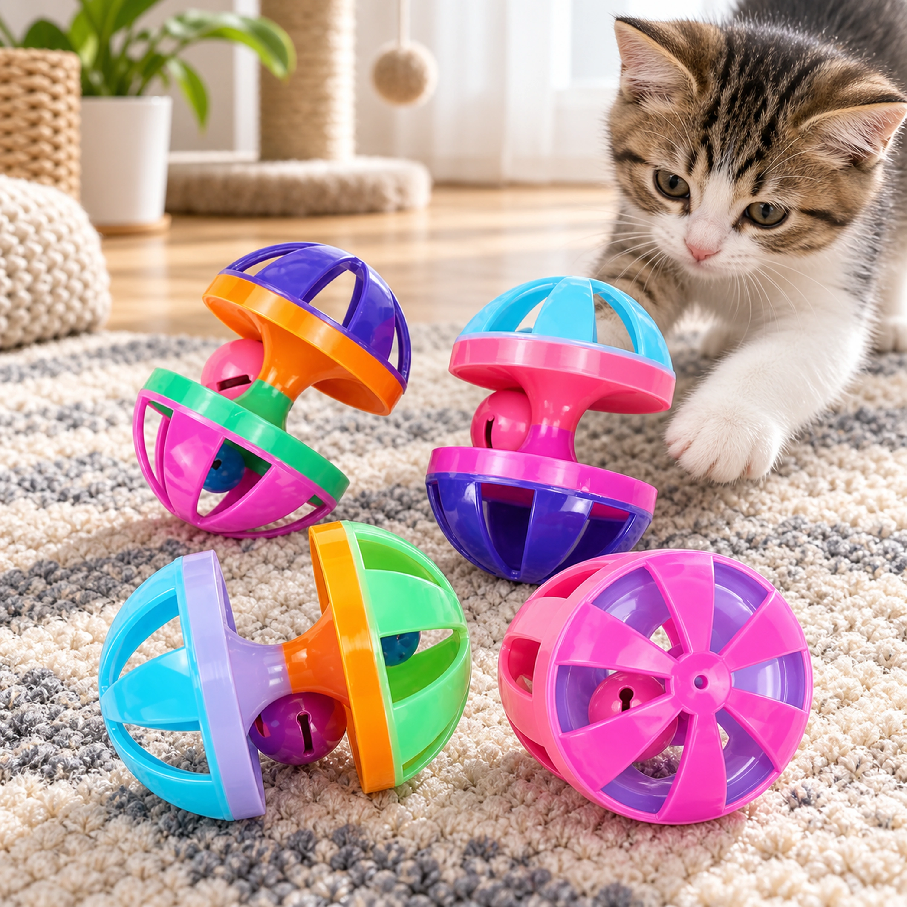 6.6*9cm Juguete para Mascotas Plástico Surtido
