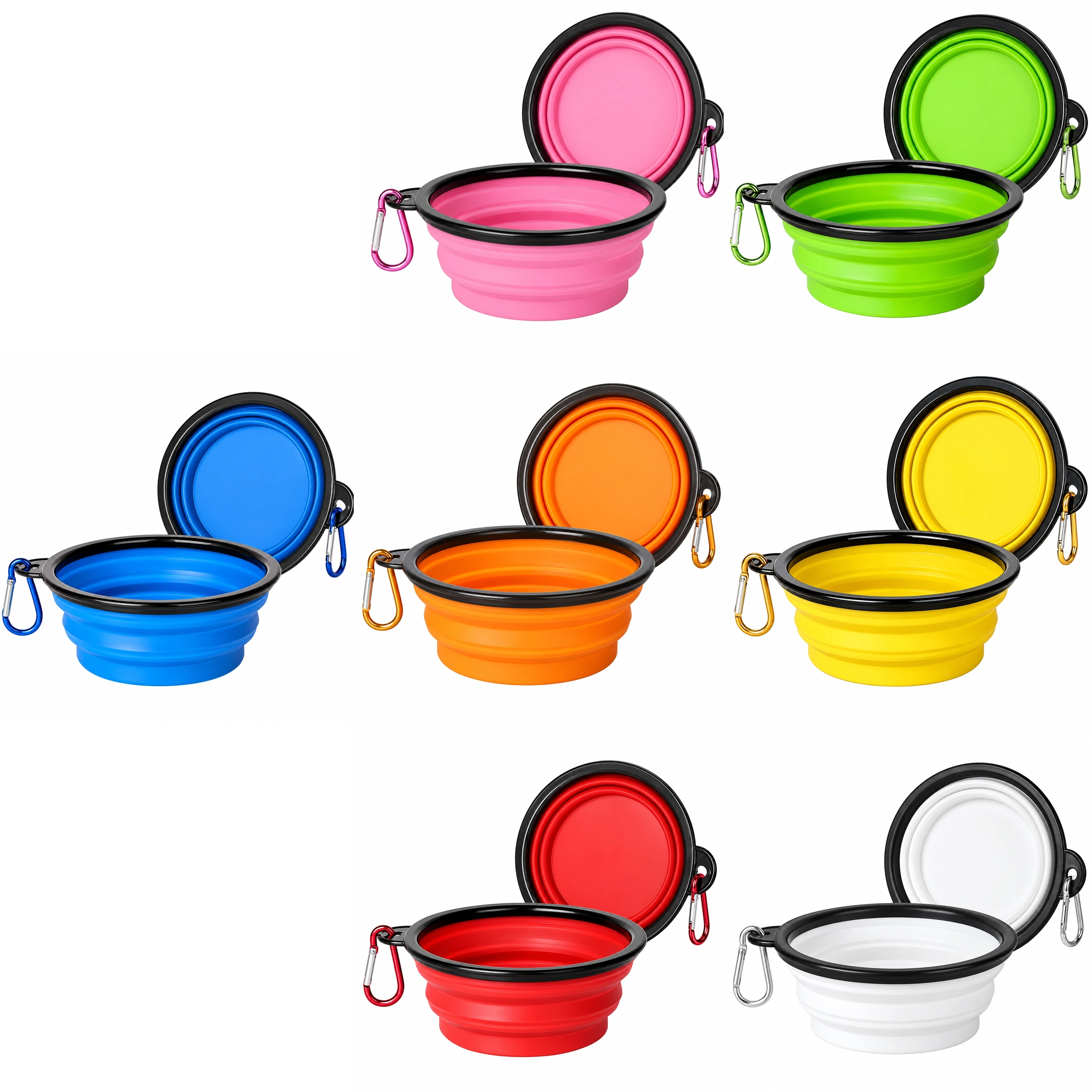 Plato Plegable para Perros 13 × 13 × 5.5 CM de TPE para Mascotas
