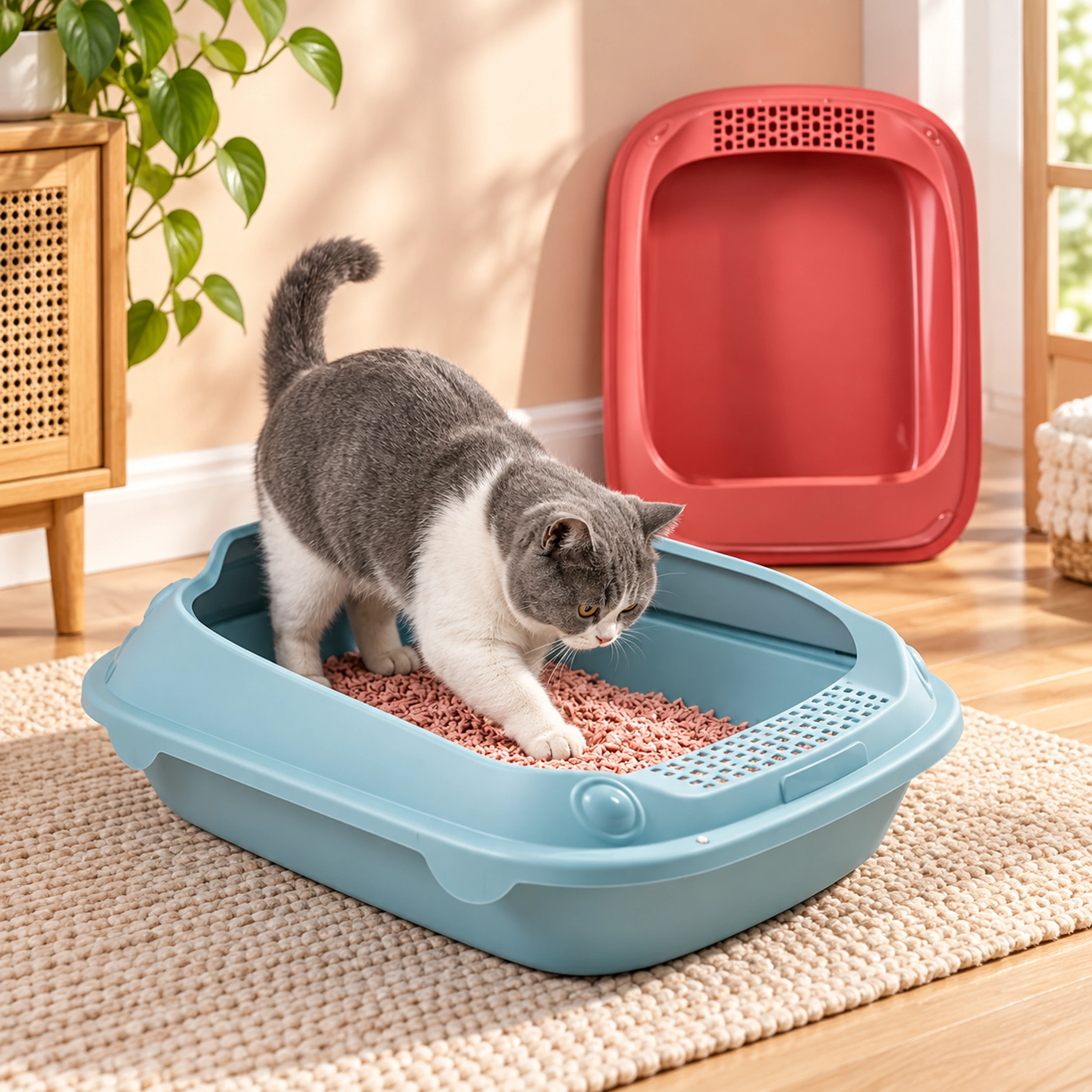 Caja de arena para gatos de PP varias medidas multicolor