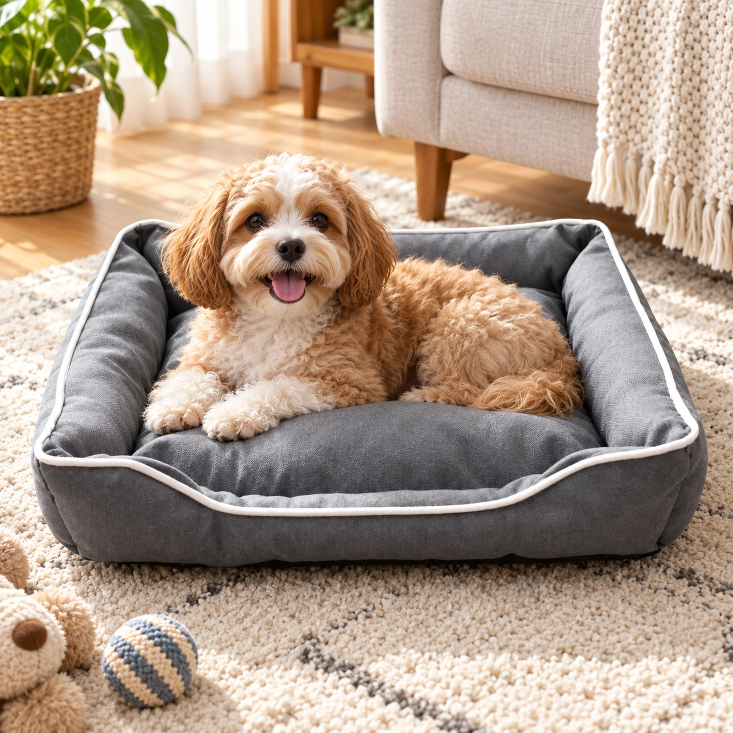 38*30cm Impermeable Producto para Perro Tela Gris image 1