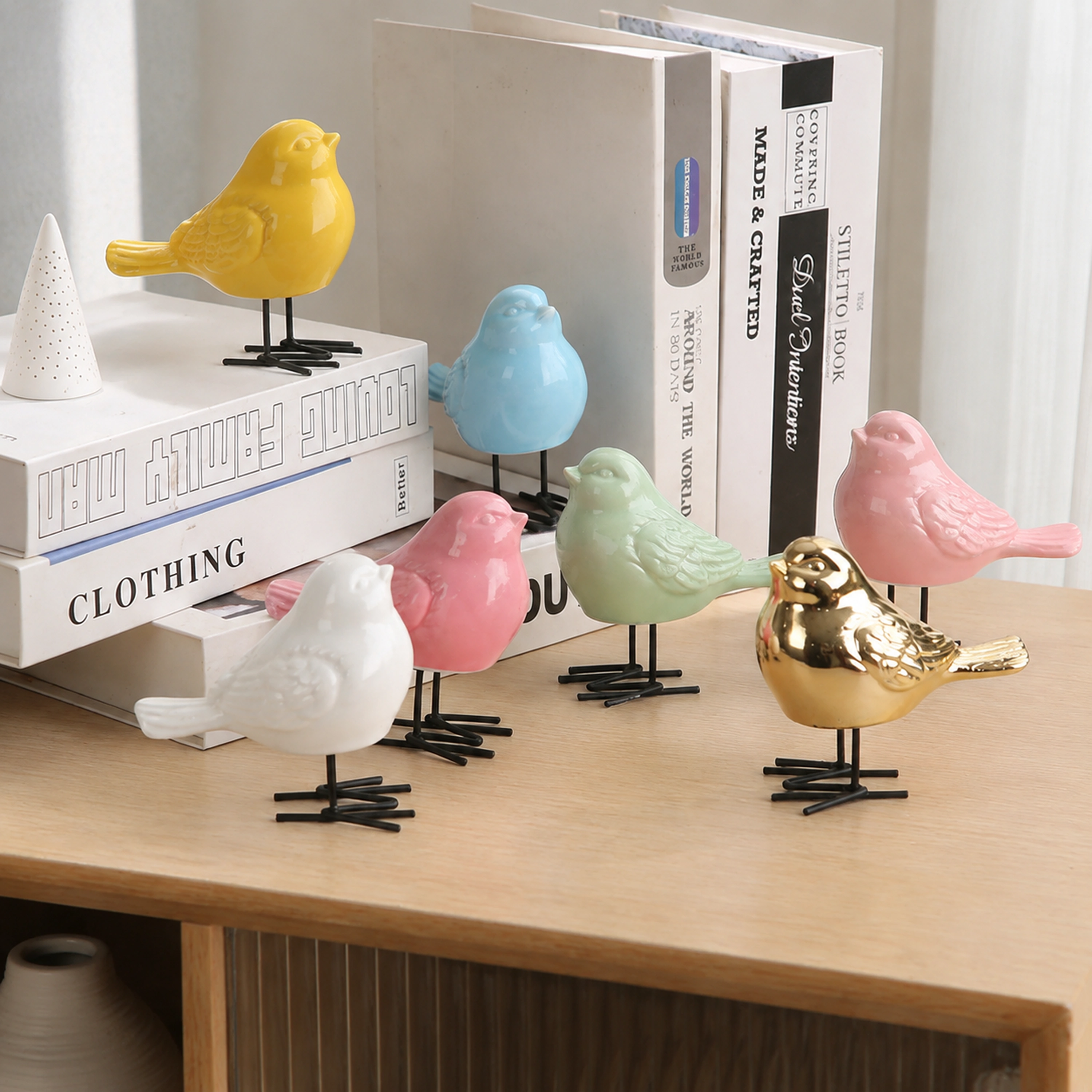 Adorno Decorativo 10.5×11×5cm Cerámica Surtido De Animales Estilo Nórdico image 1