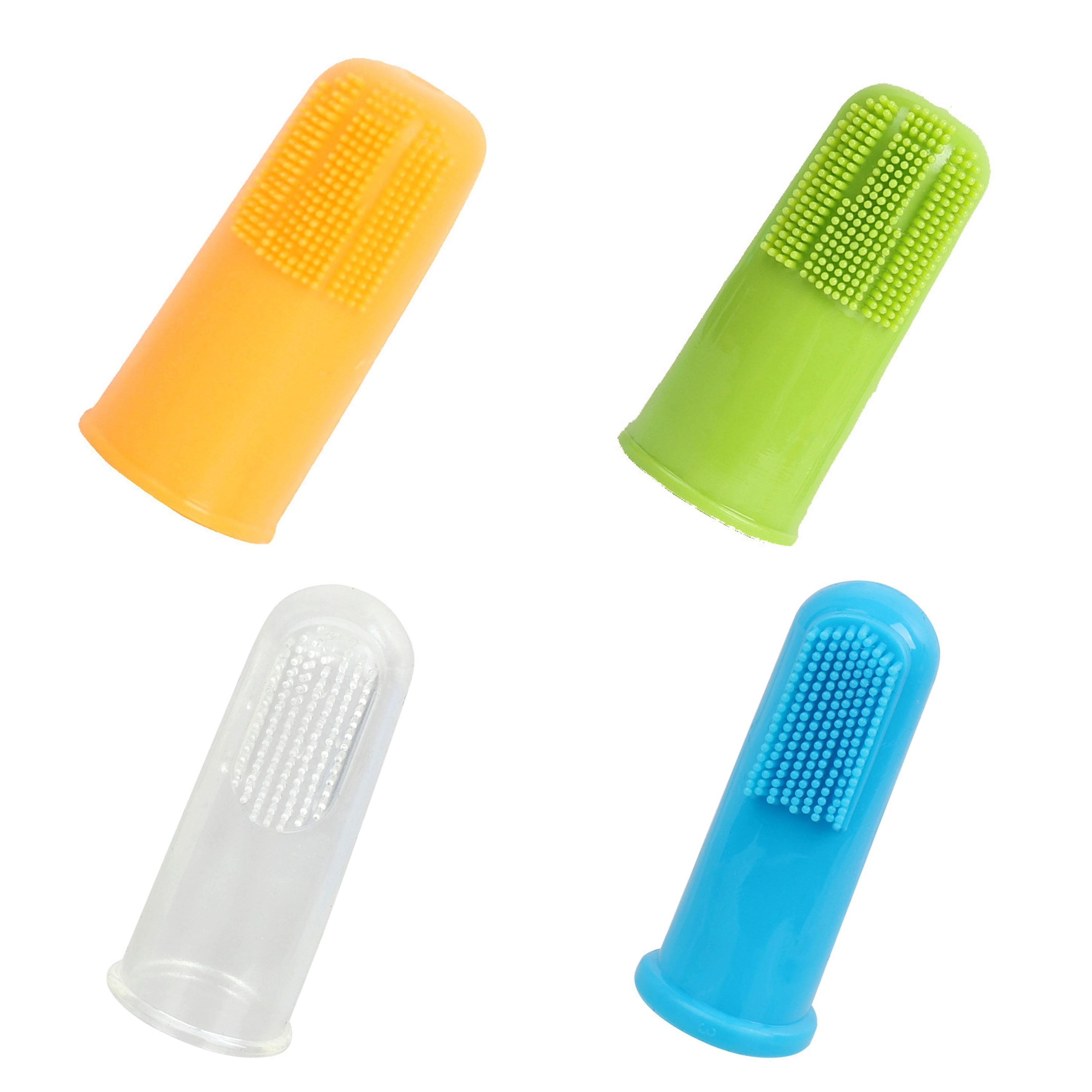 Cepillo de Dientes para Mascotas 4.9 × 2.4 × 2.4 CM de TPR para Higiene Bucal de Mascotas